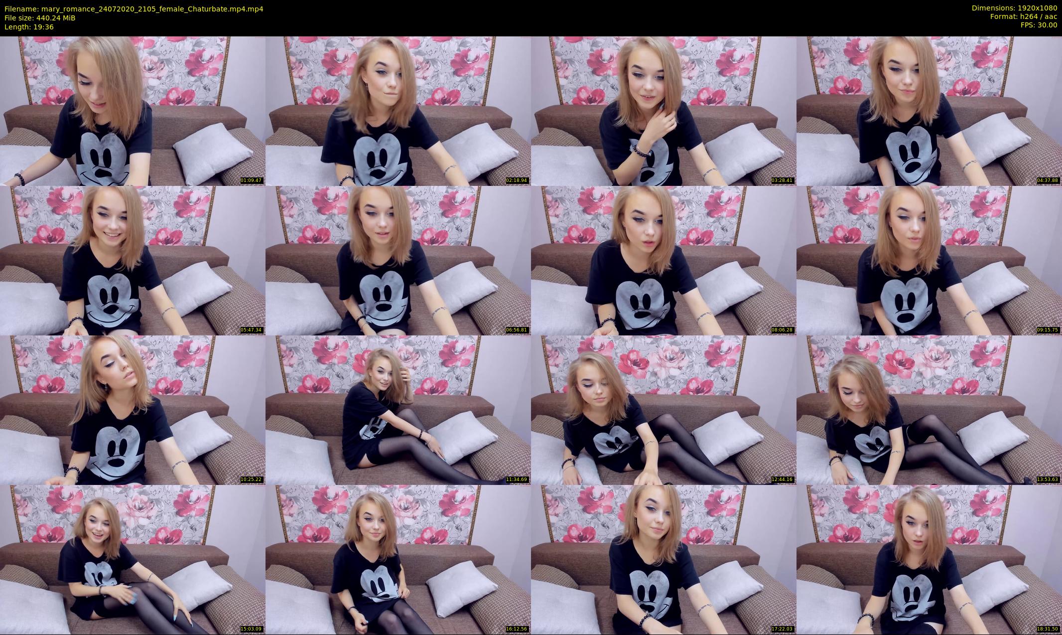mary_romance — 20 minute Chaturbate female cam show recording, 1080p, Jul 24, 2020