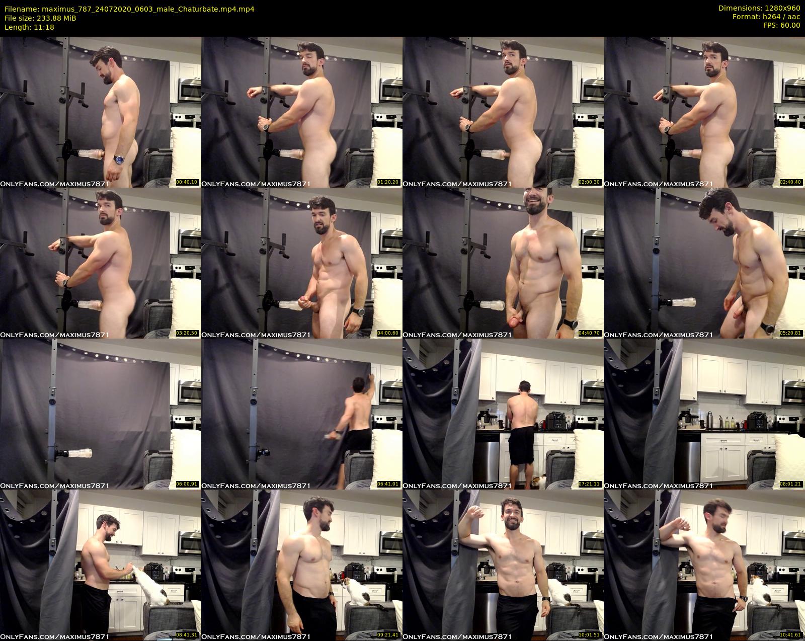maximus_787 — 12 minute Chaturbate male cam show recording, 720p, Jul 24, 2020