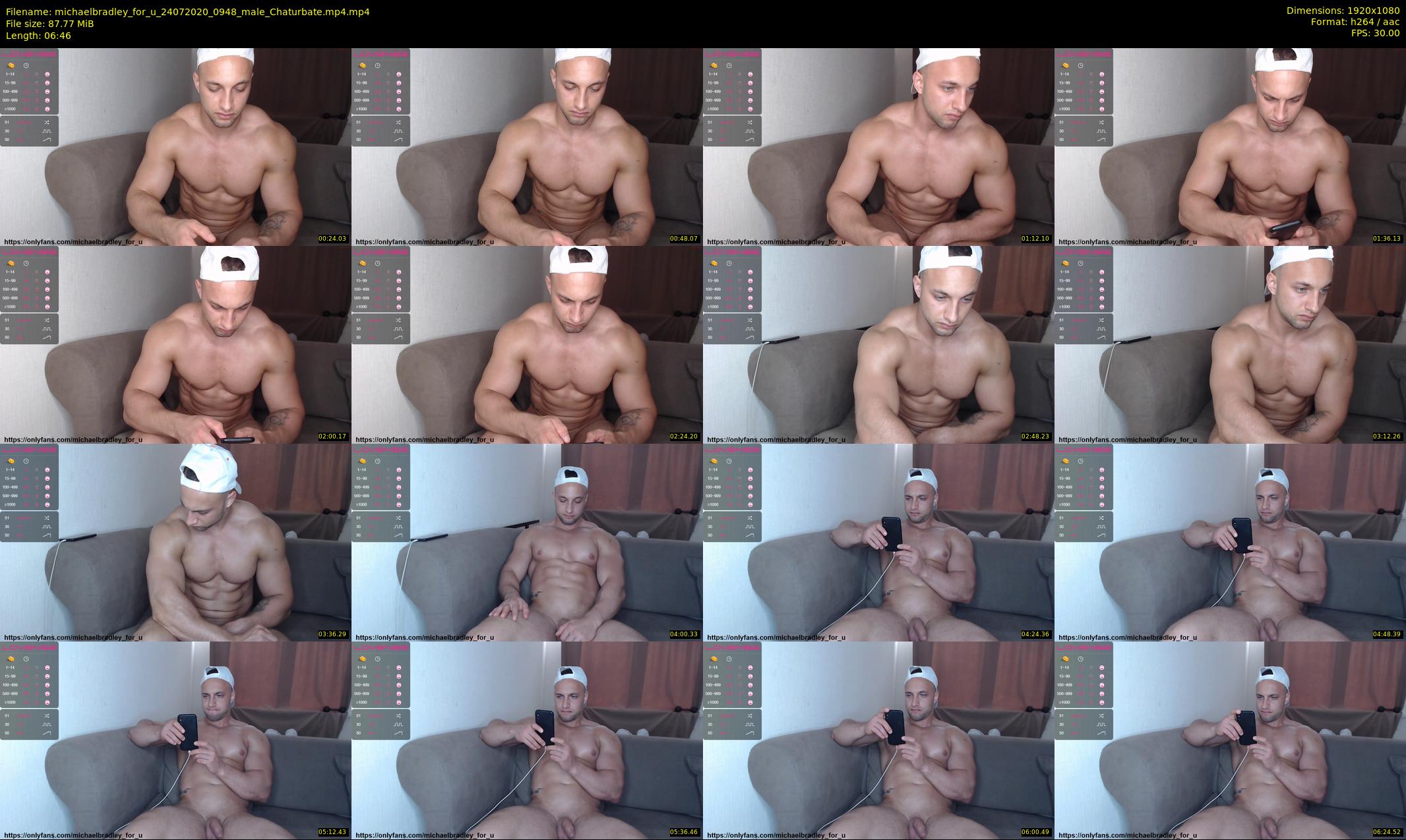 michaelbradley_for_u — 7 minute Chaturbate male cam show recording, 1080p, Jul 24, 2020