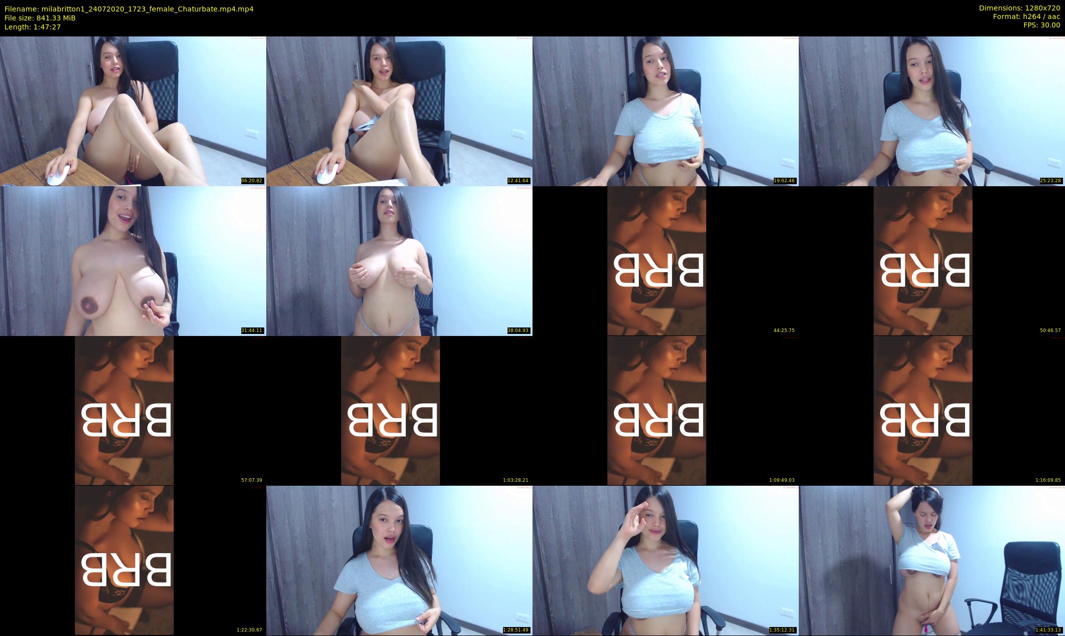 milabritton1 — 108 minute Chaturbate female cam show recording, 720p, Jul 24, 2020