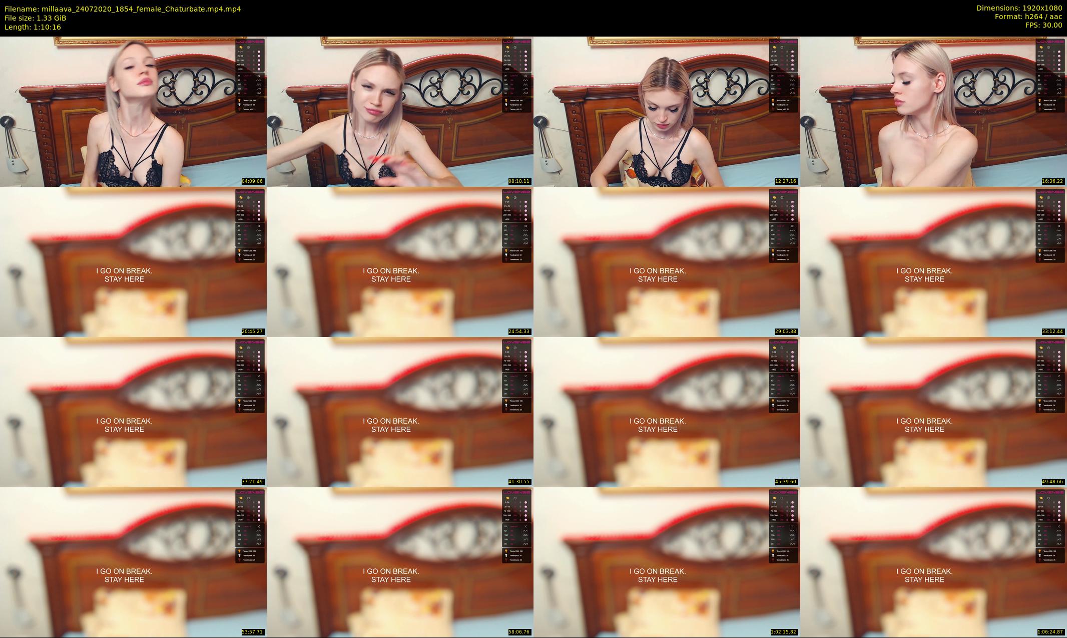 millaava — 71 minute Chaturbate female cam show recording, 1080p, Jul 24, 2020