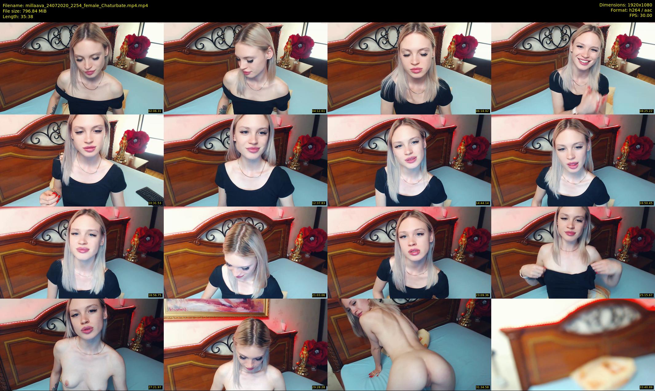 millaava — 36 minute Chaturbate female cam show recording, 1080p, Jul 24, 2020