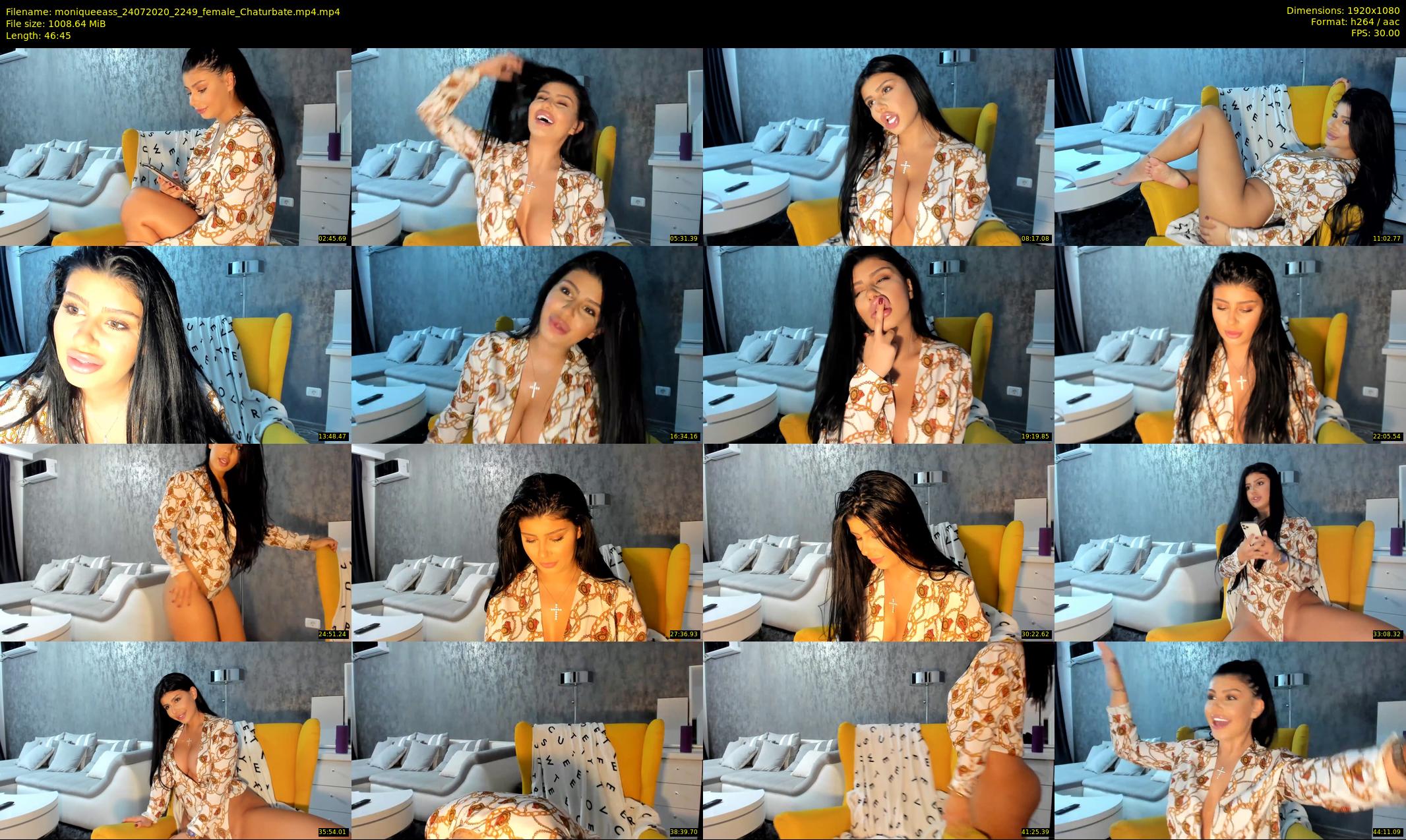 moniqueeass — 47 minute Chaturbate female cam show recording, 1080p, Jul 24, 2020