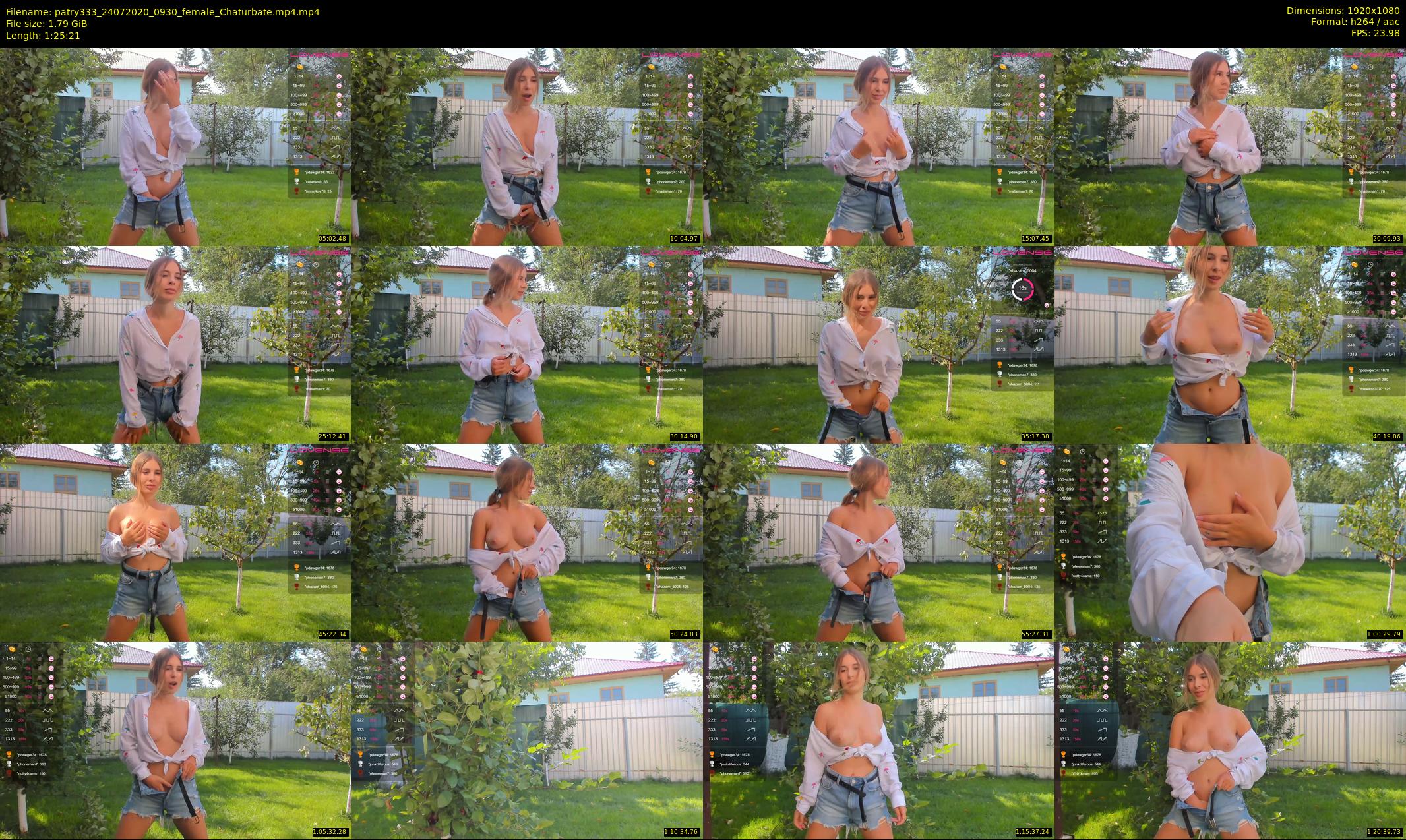 patry333 — 86 minute Chaturbate female cam show recording, 1080p, Jul 24, 2020