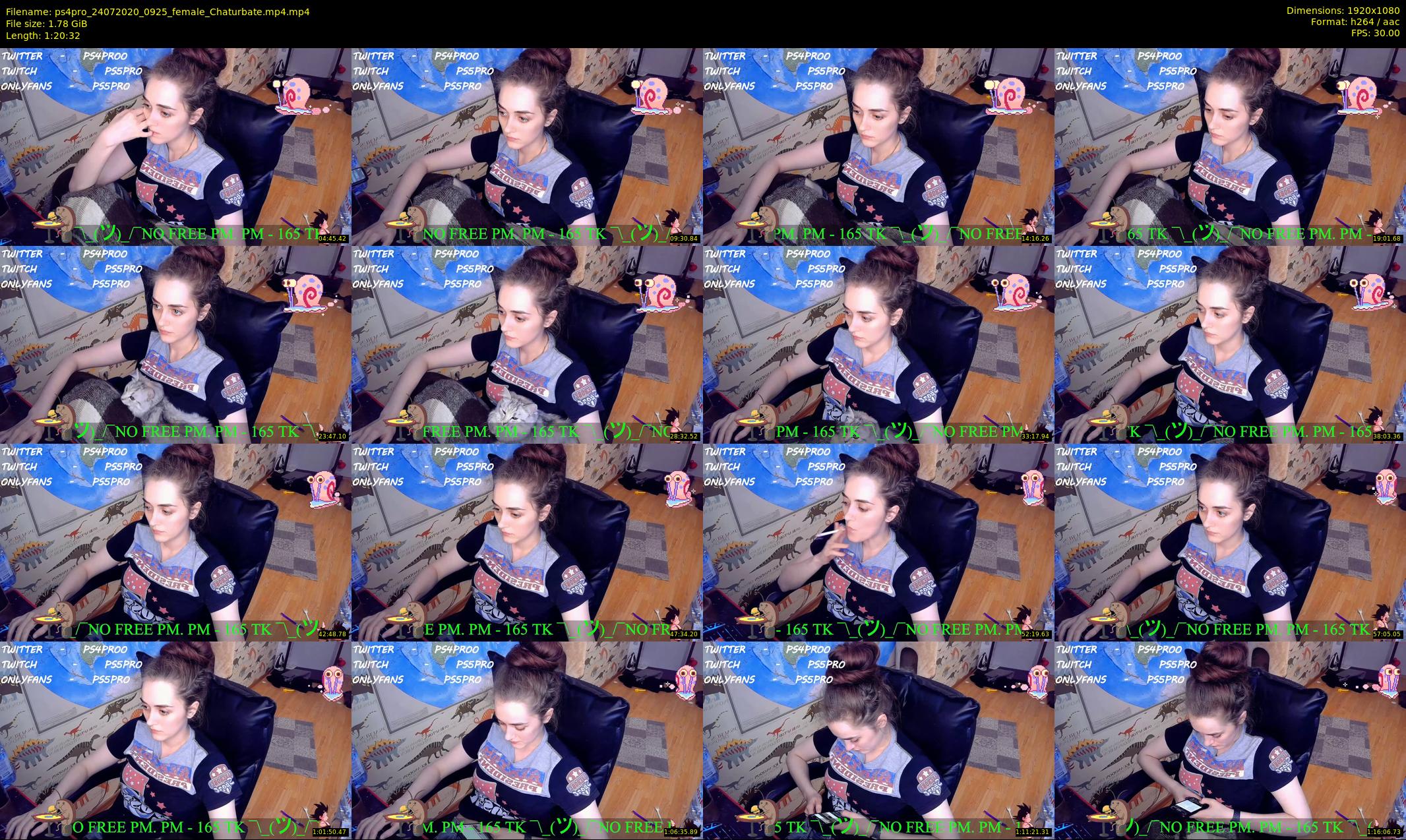 ps4pro — 81 minute Chaturbate female cam show recording, 1080p, Jul 24, 2020