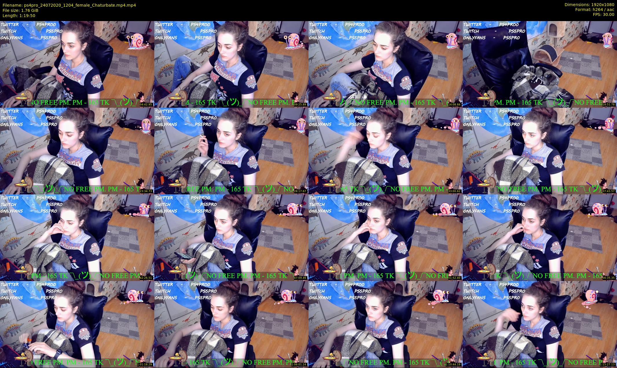 ps4pro — 80 minute Chaturbate female cam show recording, 1080p, Jul 24, 2020