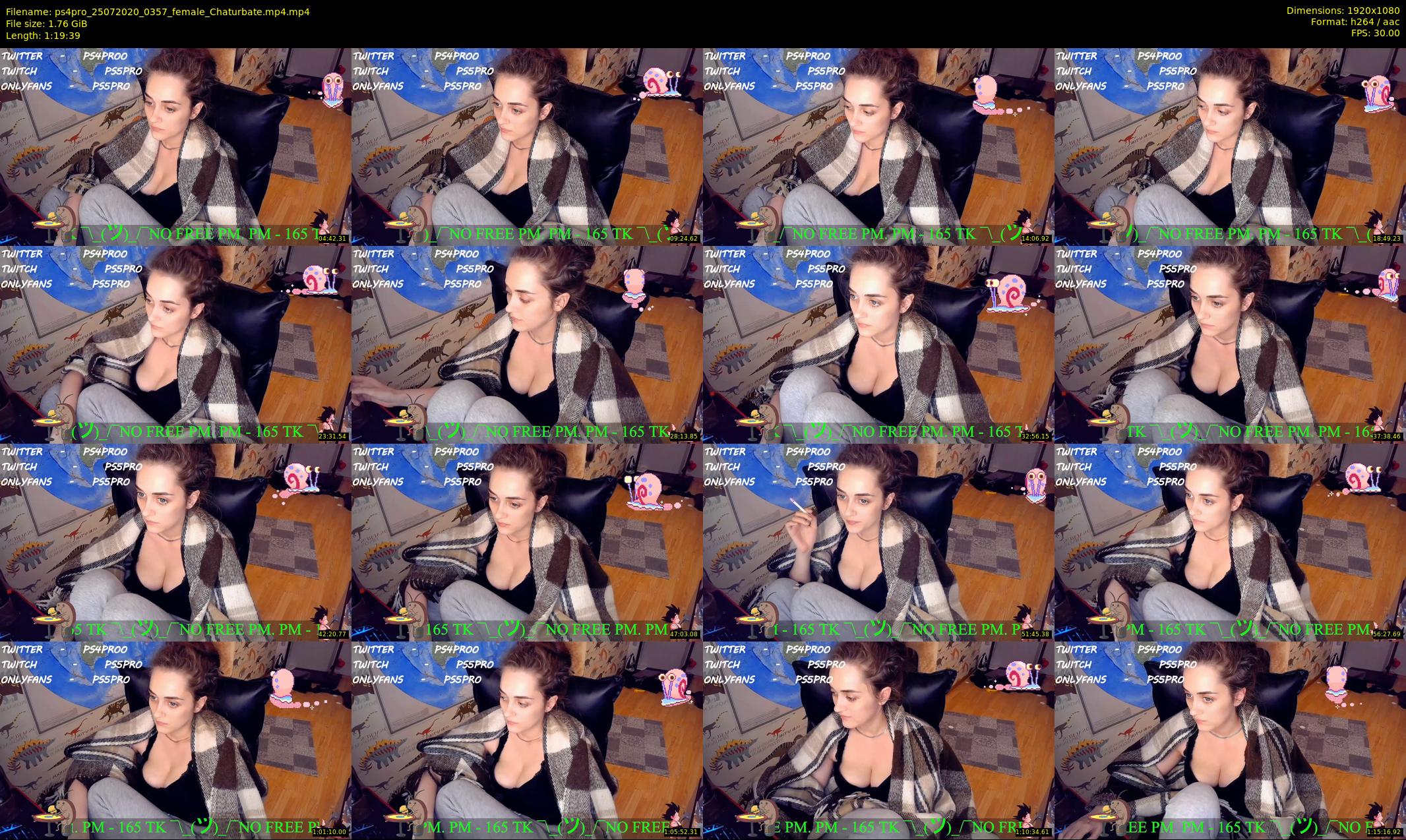 ps4pro — 80 minute Chaturbate female cam show recording, 1080p, Jul 25, 2020