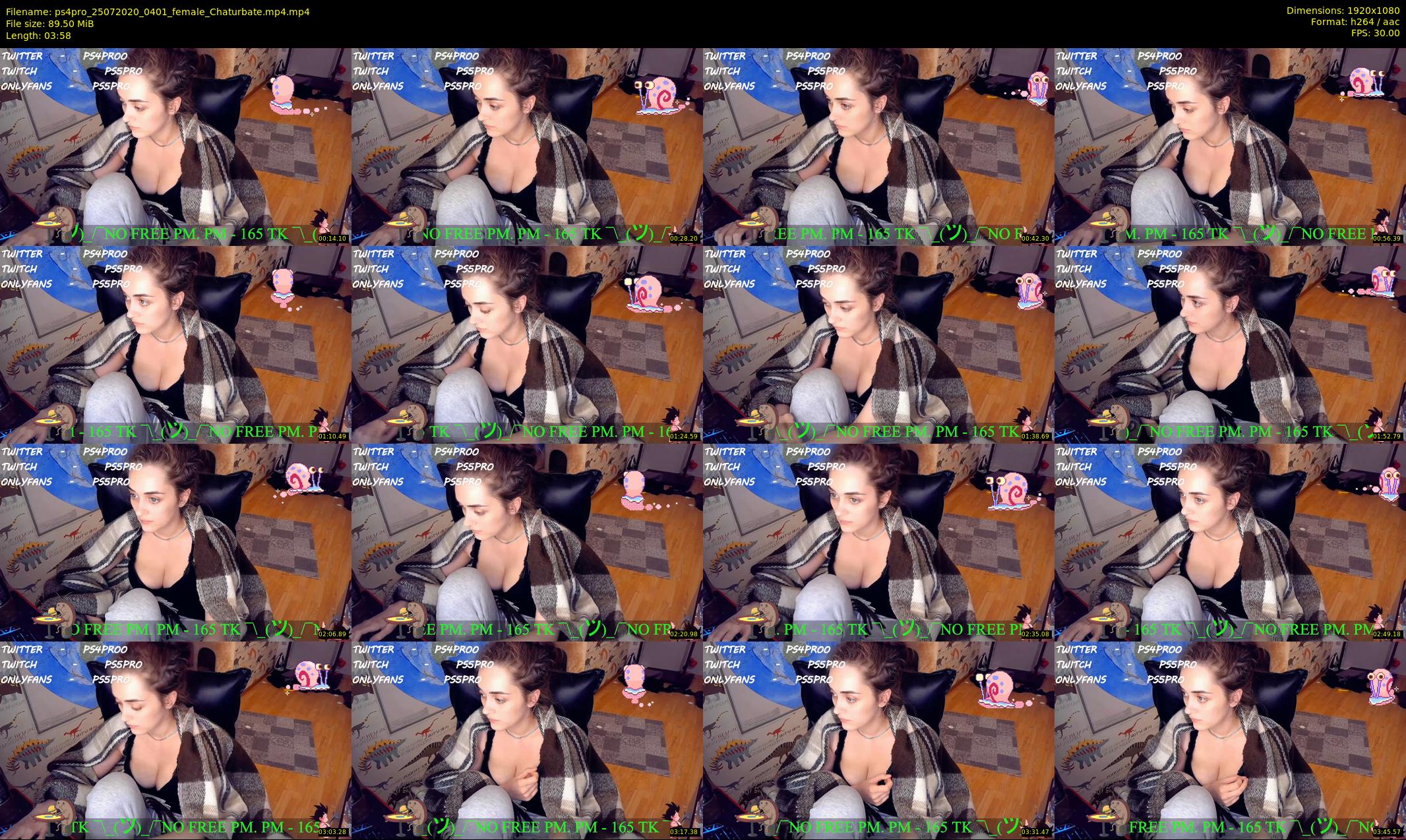 ps4pro — 4 minute Chaturbate female cam show recording, 1080p, Jul 25, 2020