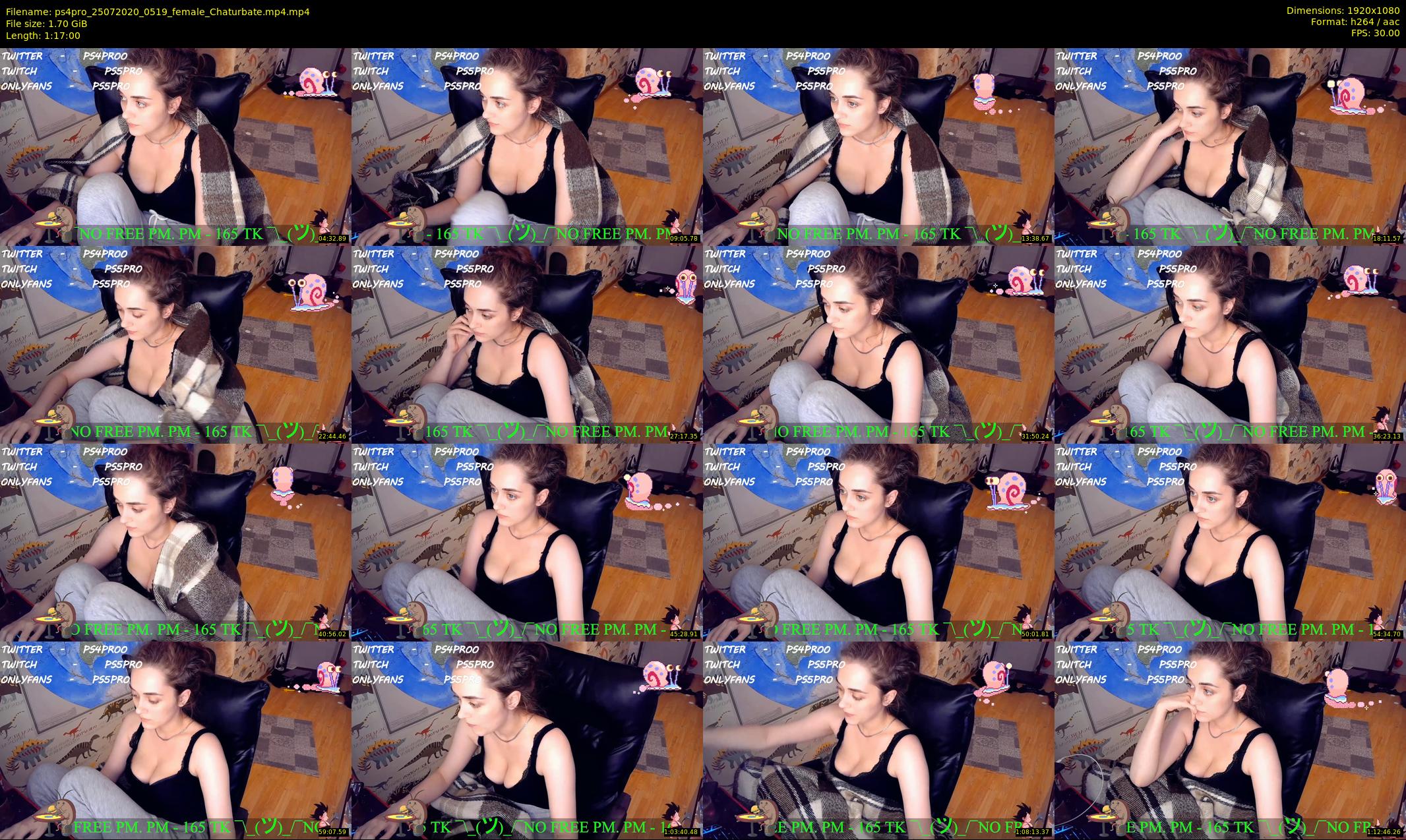 ps4pro — 77 minute Chaturbate female cam show recording, 1080p, Jul 25, 2020