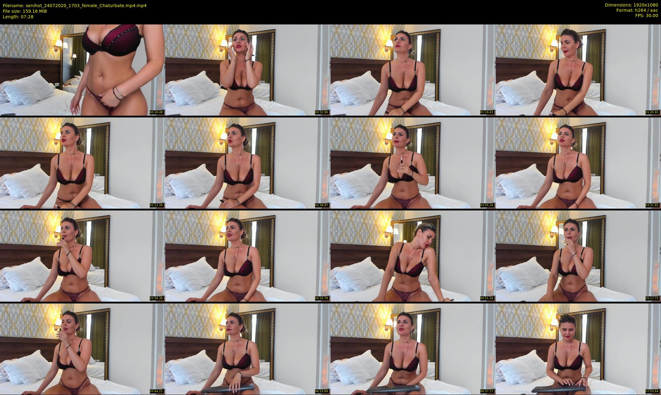 senihot — 8 minute Chaturbate female cam show recording, 1080p, Jul 24, 2020