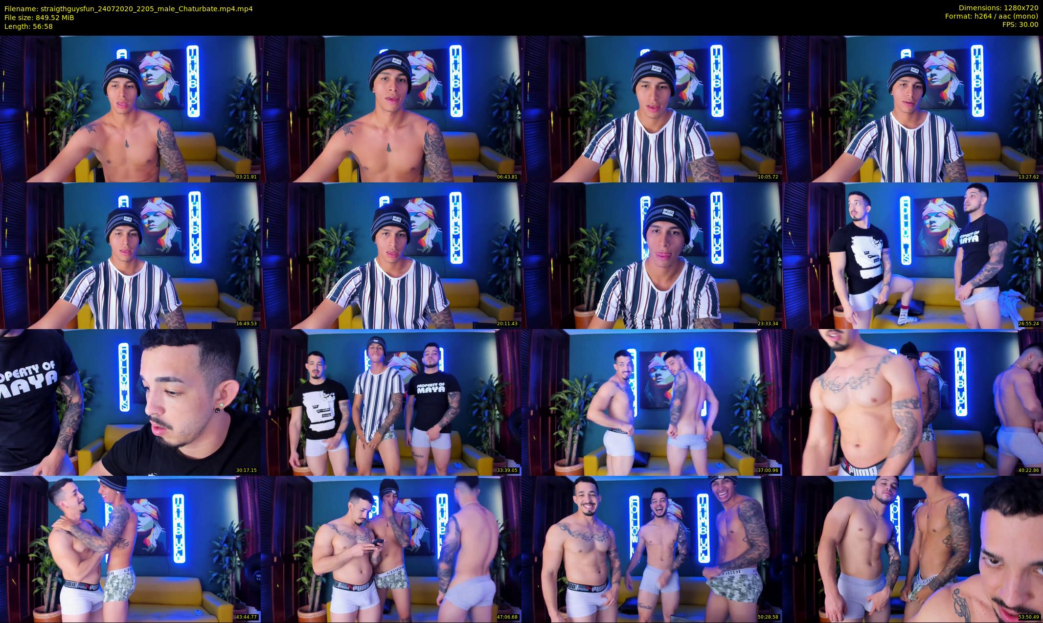 straigthguysfun — 57 minute Chaturbate male cam show recording, 720p, Jul 24, 2020