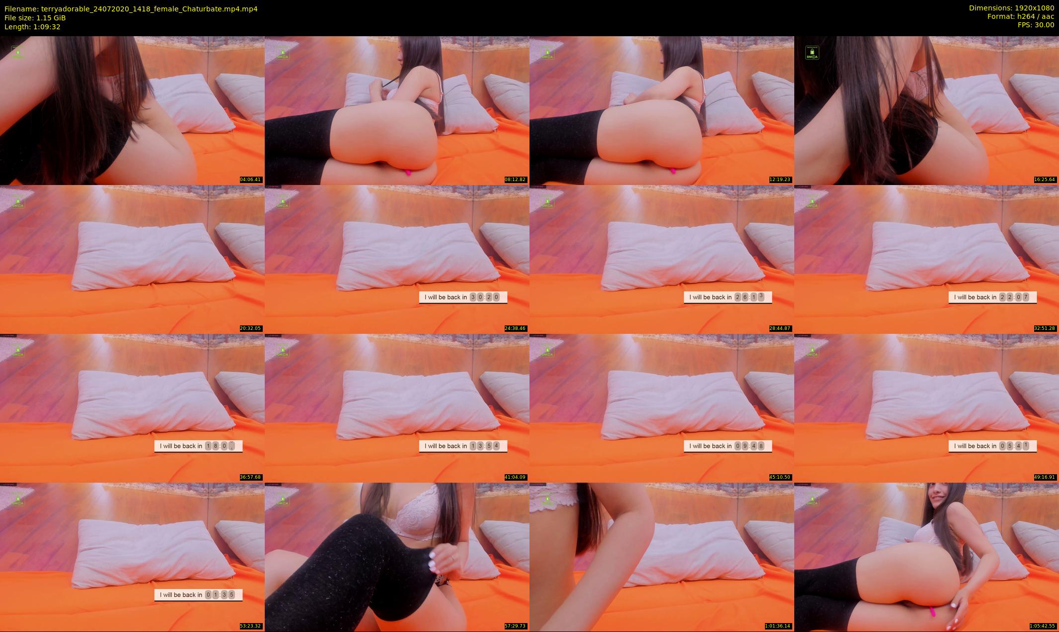 terryadorable — 70 minute Chaturbate female cam show recording, 1080p, Jul 24, 2020