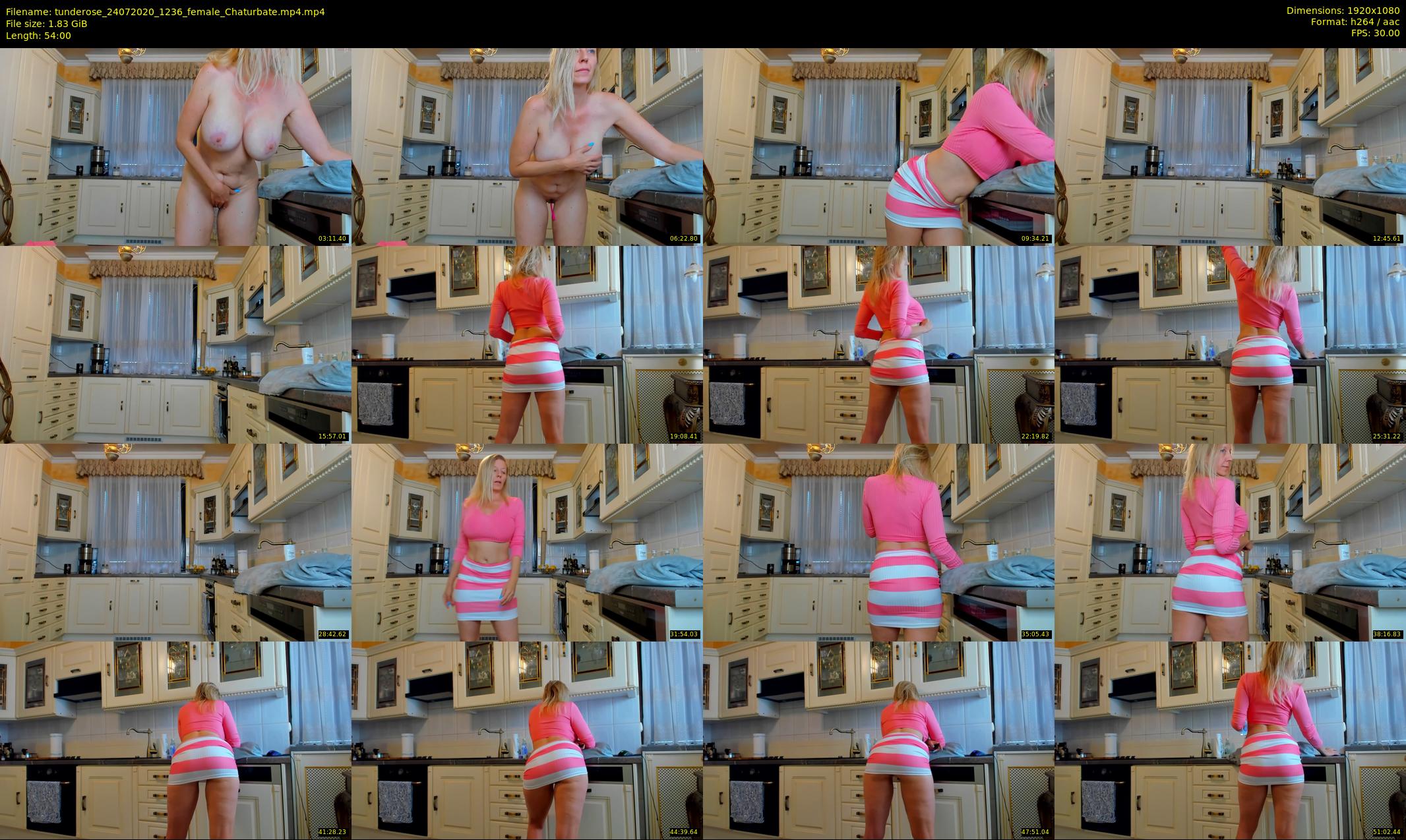 tunderose — 54 minute Chaturbate female cam show recording, 1080p, Jul 24, 2020