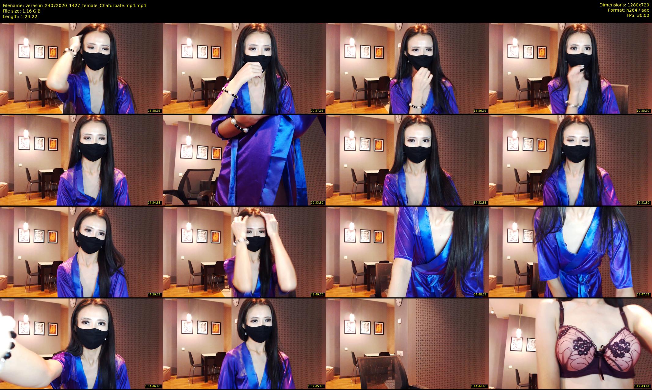 verasun — 85 minute Chaturbate female cam show recording, 720p, Jul 24, 2020