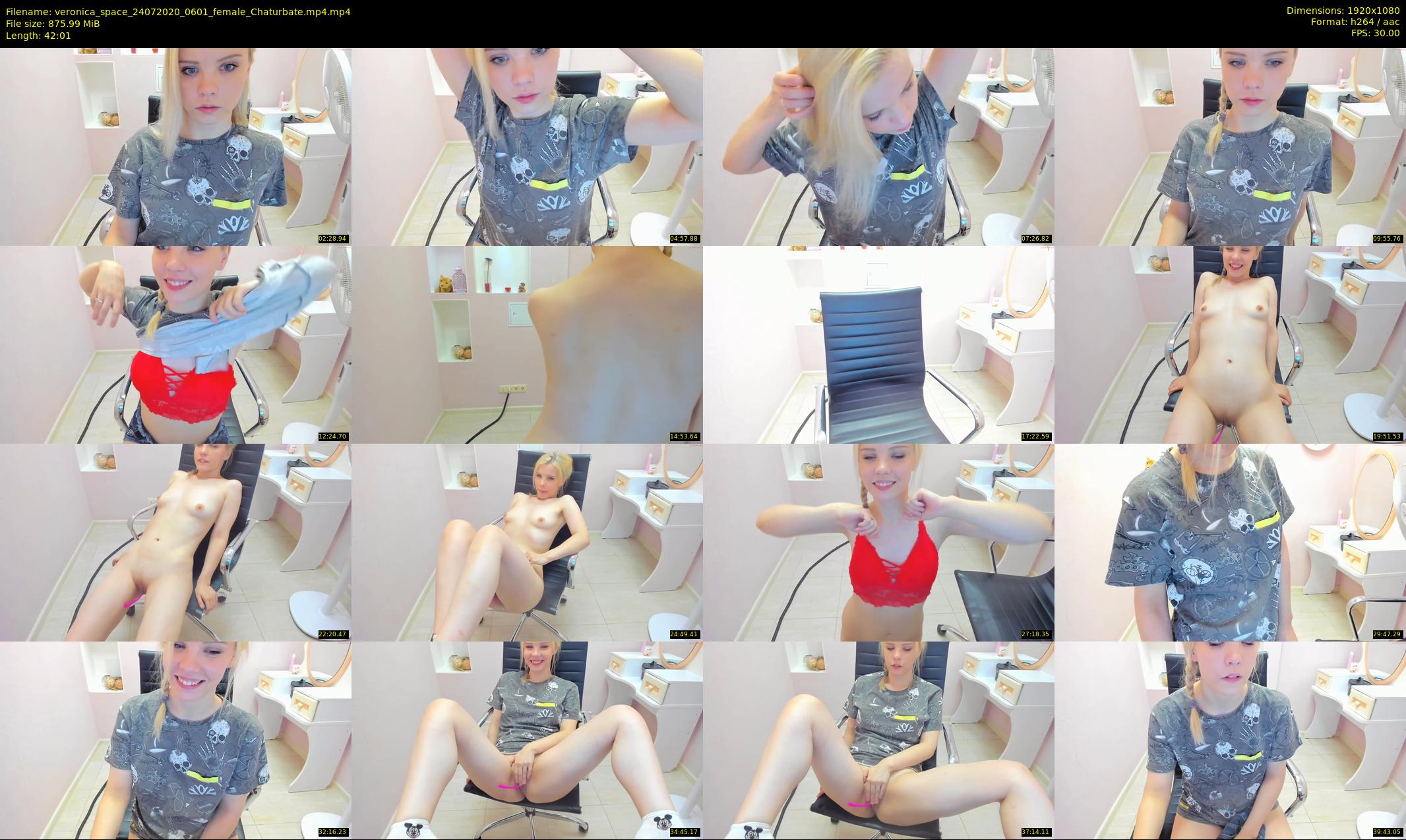 veronica_space — 43 minute Chaturbate female cam show recording, 1080p, Jul 24, 2020