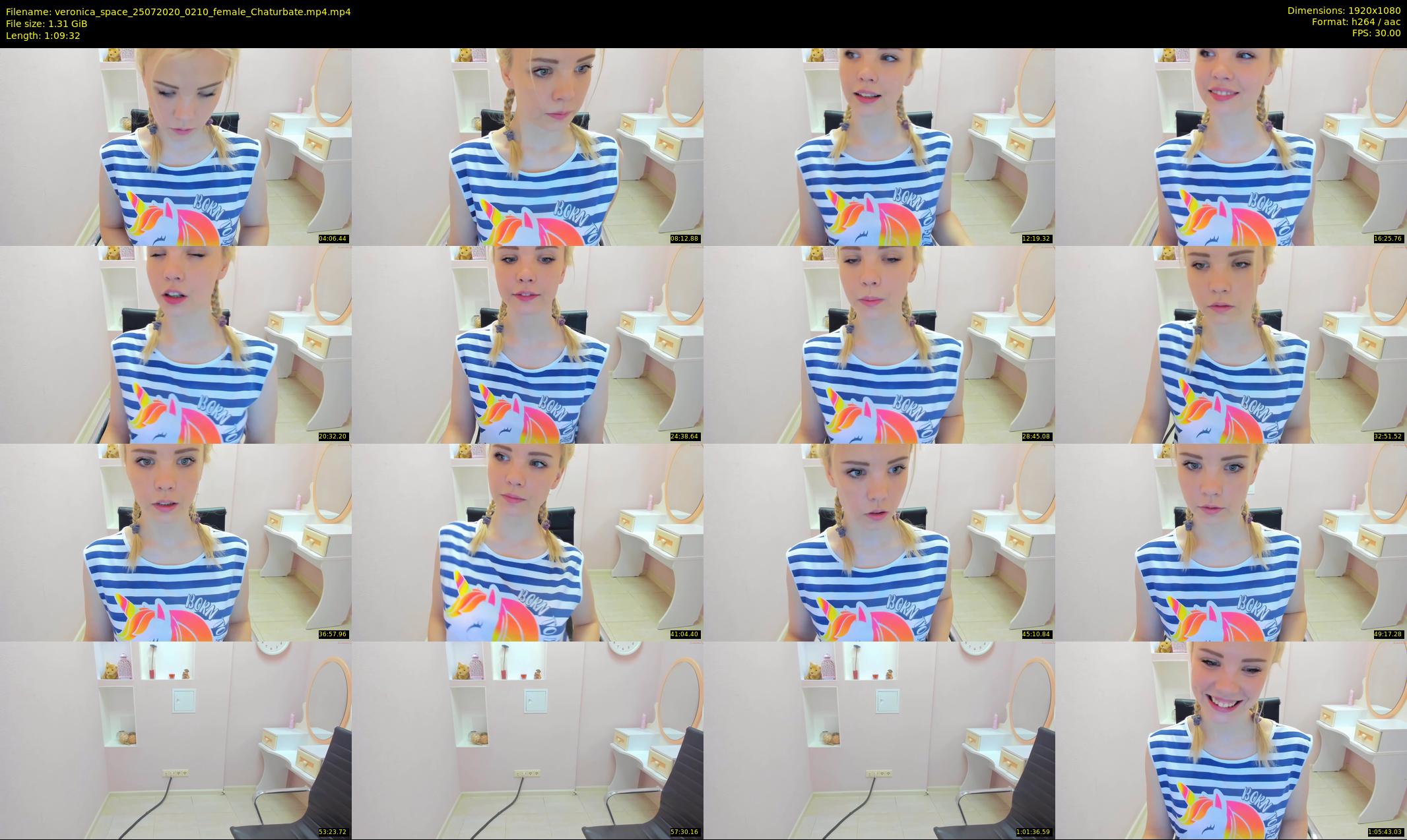 veronica_space — 70 minute Chaturbate female cam show recording, 1080p, Jul 25, 2020