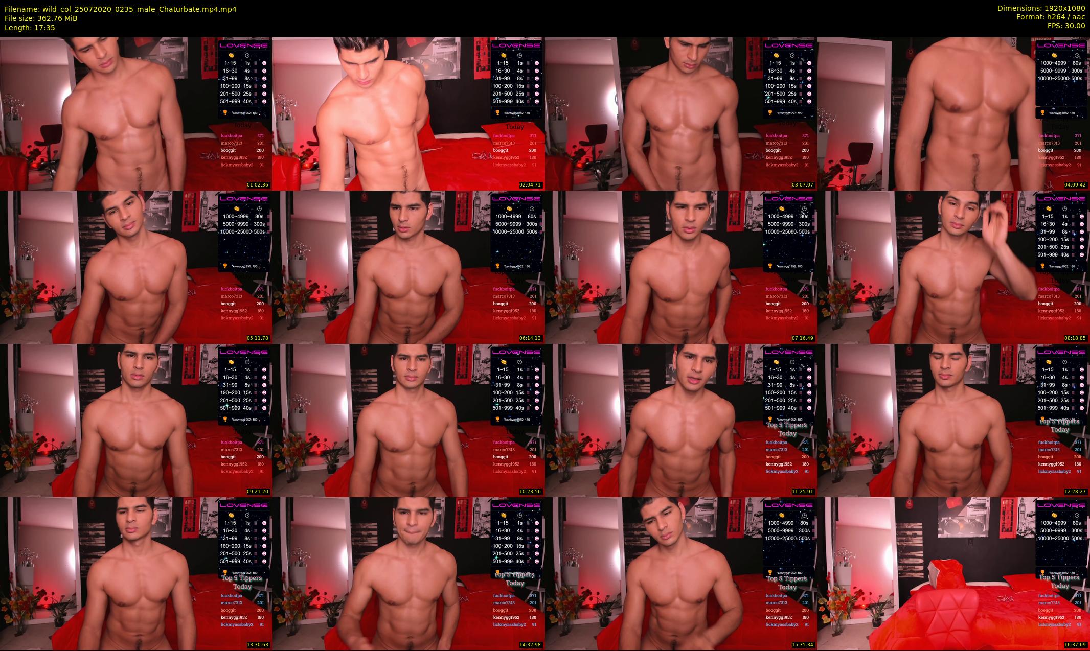 wild_col — 18 minute Chaturbate male cam show recording, 1080p, Jul 25, 2020