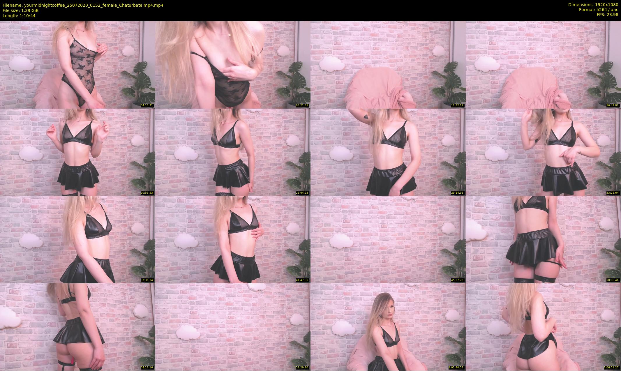 yourmidnightcoffee — 71 minute Chaturbate female cam show recording, 1080p, Jul 25, 2020