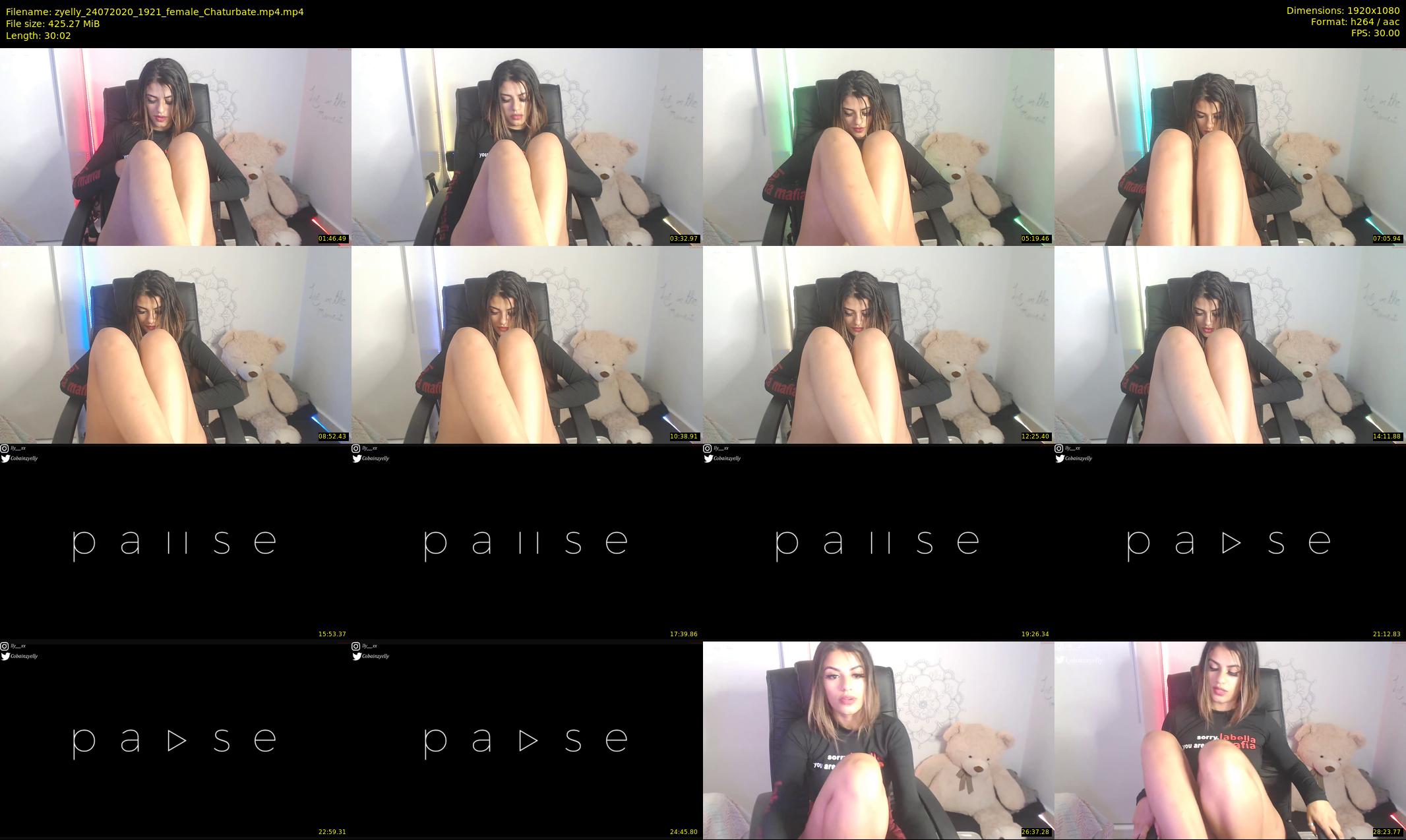 zyelly — 31 minute Chaturbate female cam show recording, 1080p, Jul 24, 2020