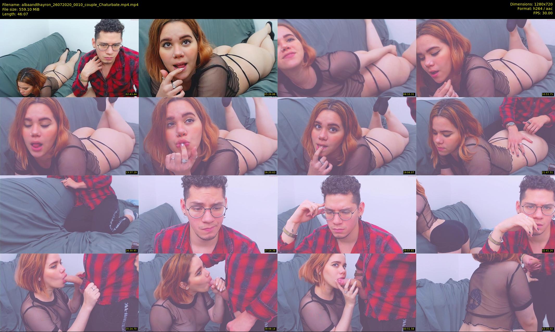 albaandthayron — 47 minute Chaturbate couple cam show recording, 720p, Jul 26, 2020