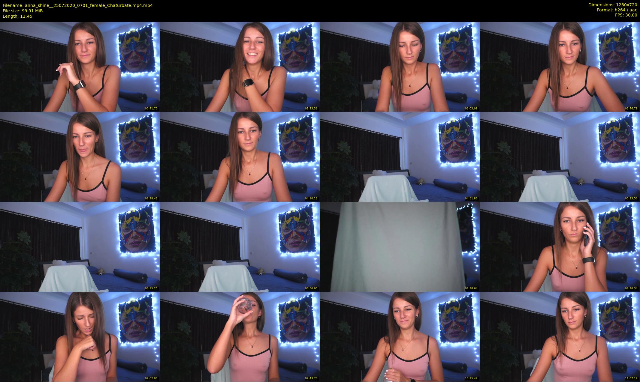 anna_shine_ — 12 minute Chaturbate female cam show recording, 720p, Jul 25, 2020
