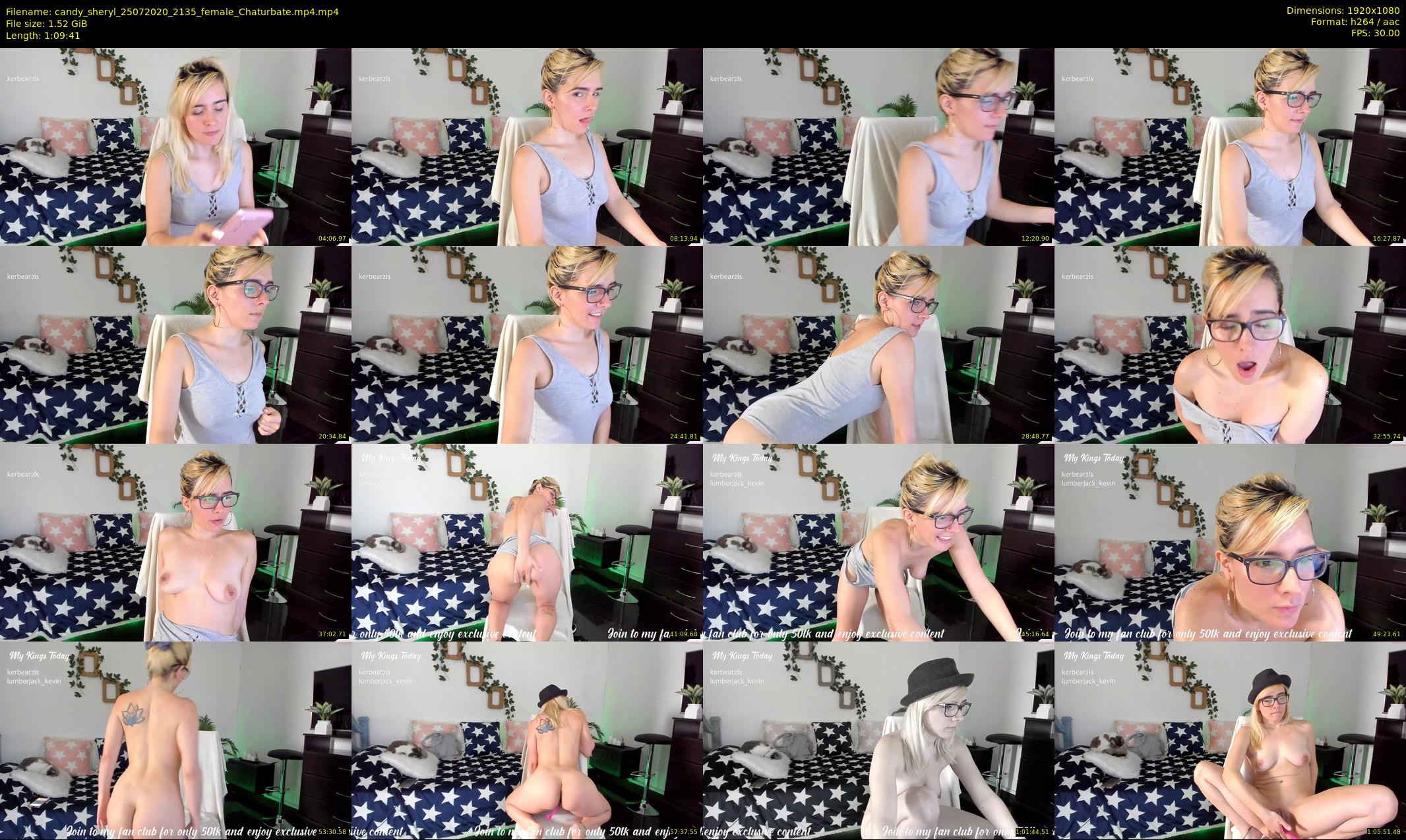 candy_sheryl — 70 minute Chaturbate female cam show recording, 1080p, Jul 25, 2020