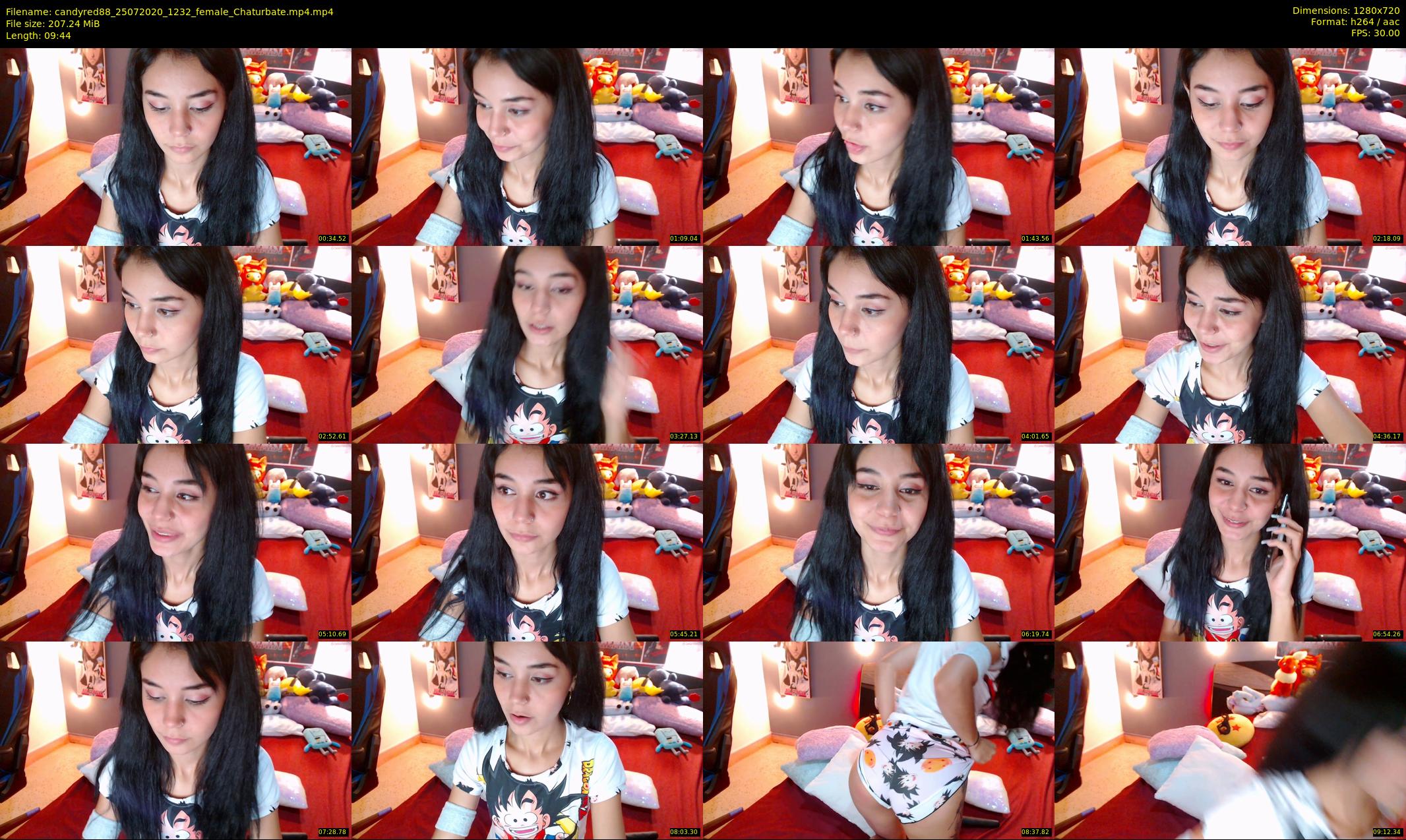 candyred88 — 10 minute Chaturbate female cam show recording, 720p, Jul 25, 2020