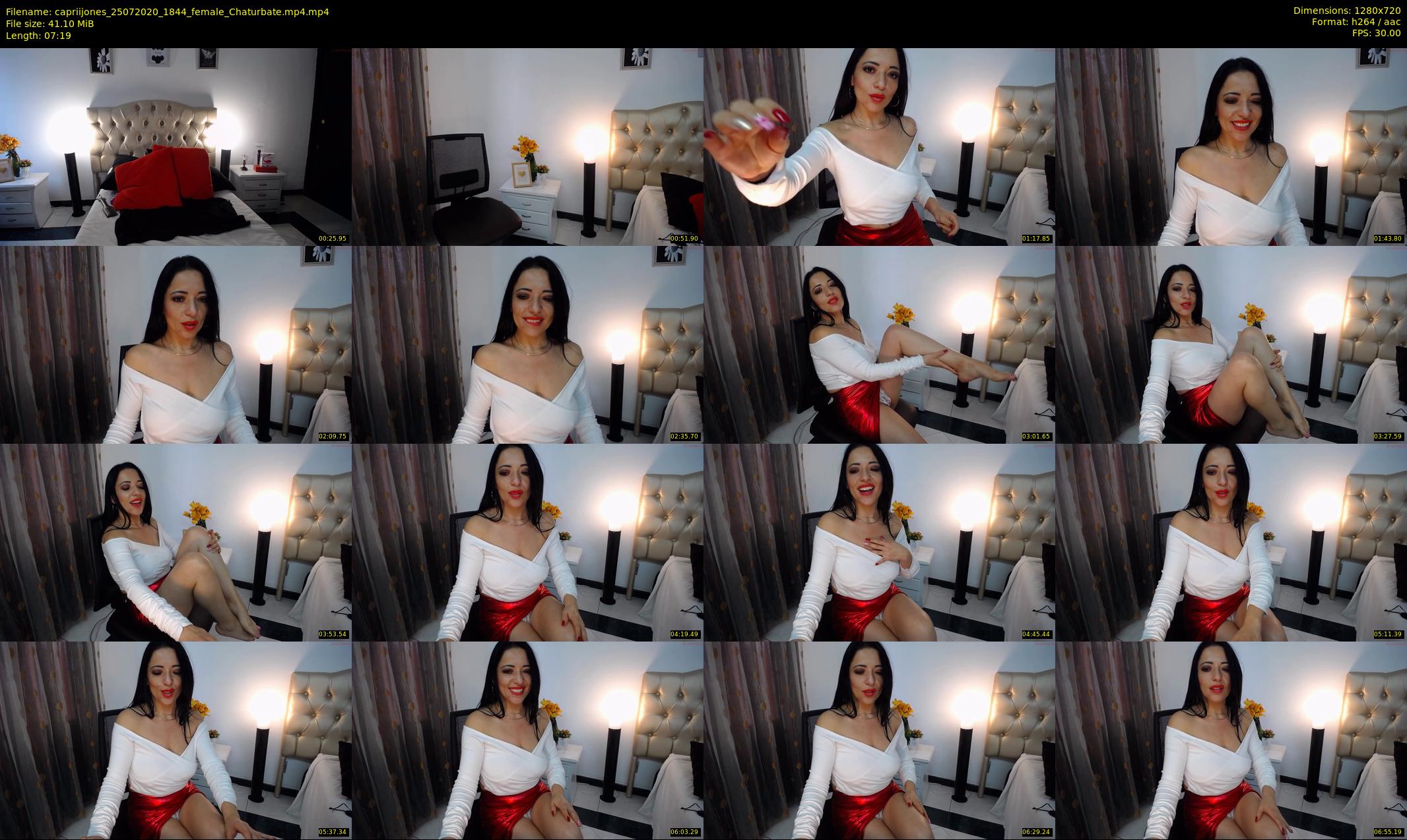 capriijones — 8 minute Chaturbate female cam show recording, 720p, Jul 25, 2020
