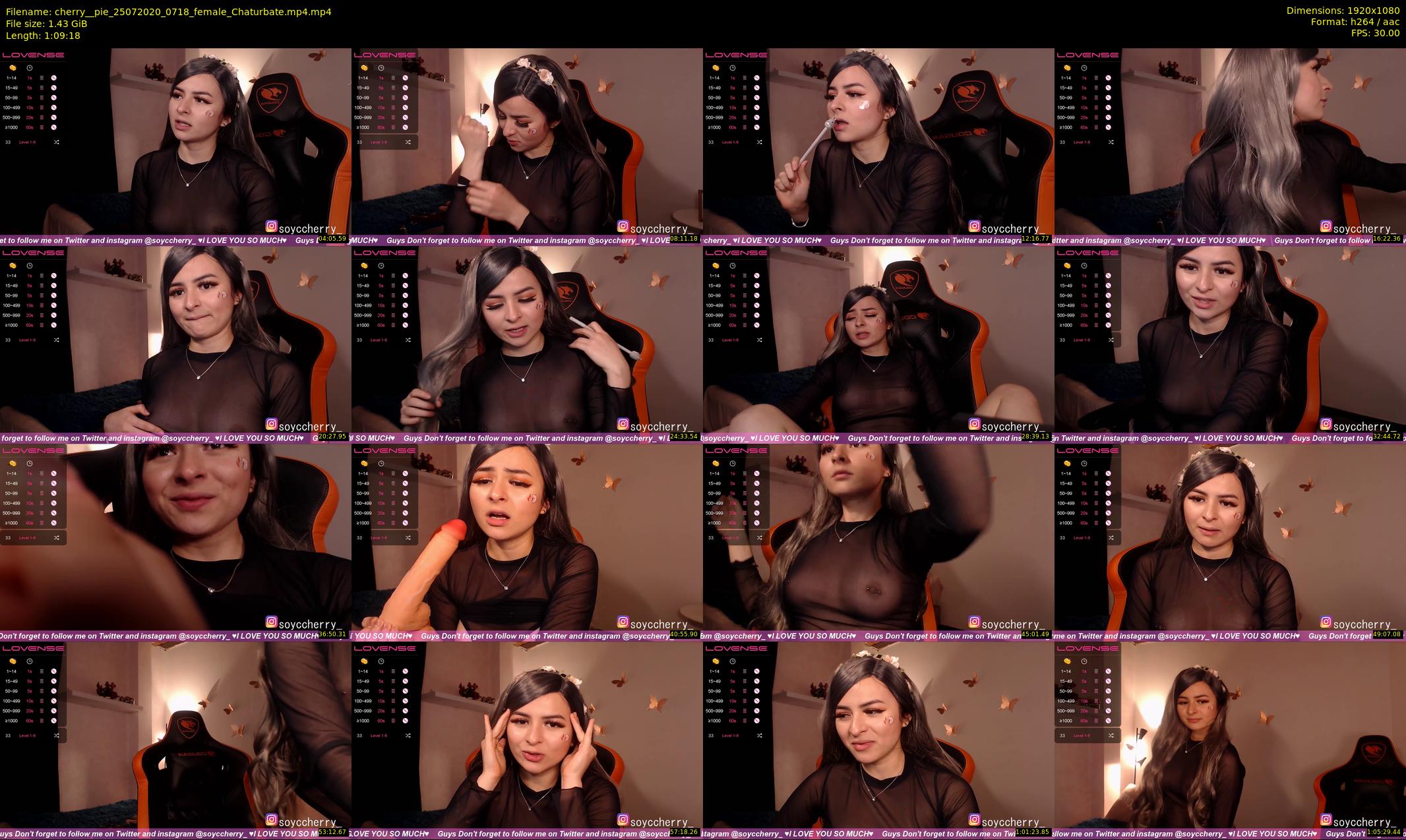 cherry__pie — 70 minute Chaturbate female cam show recording, 1080p, Jul 25, 2020
