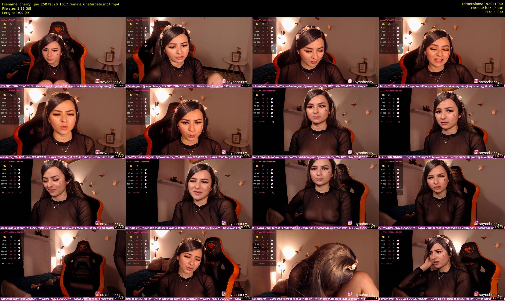 cherry__pie — 70 minute Chaturbate female cam show recording, 1080p, Jul 25, 2020