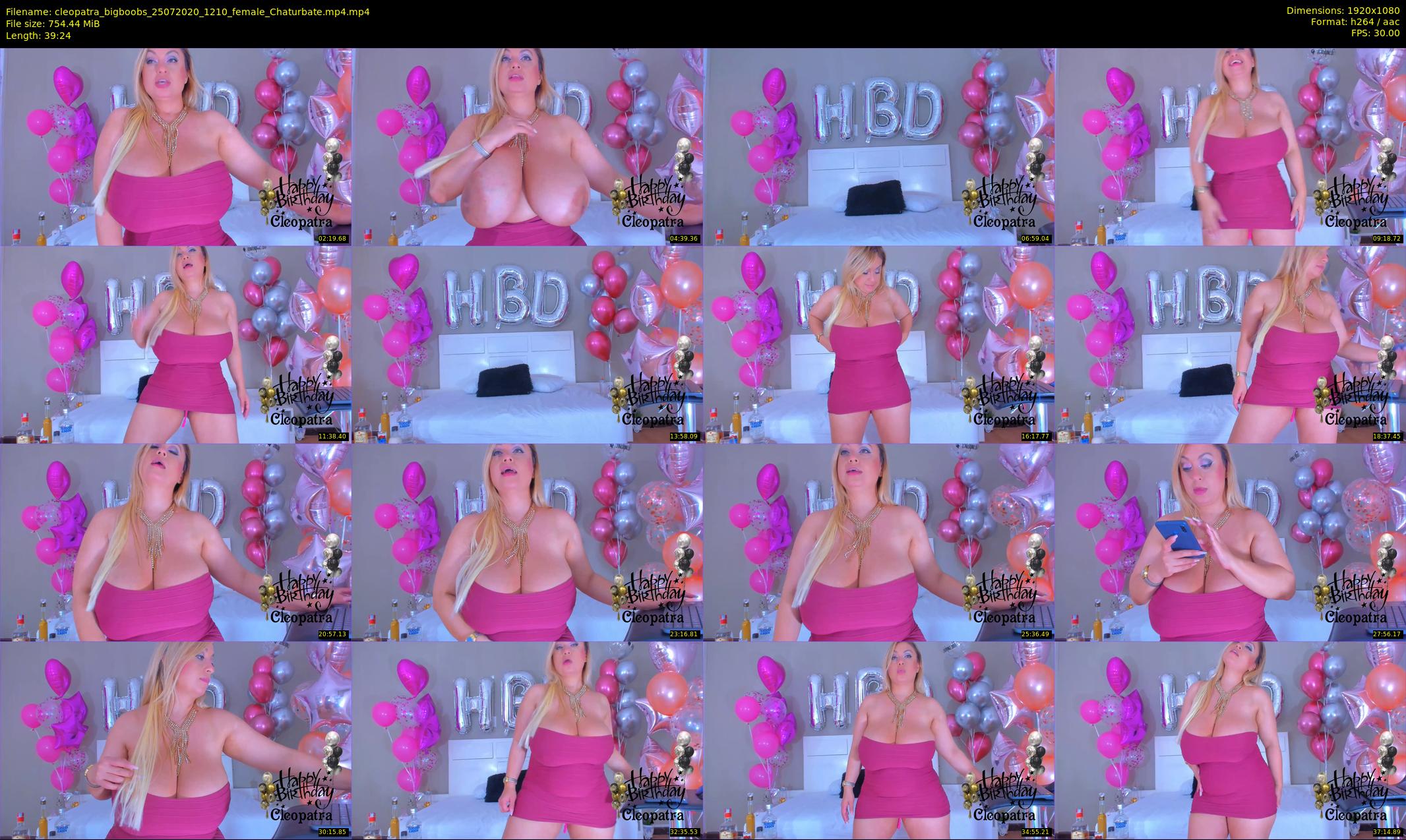 cleopatra_bigboobs — 40 minute Chaturbate female cam show recording, 1080p, Jul 25, 2020