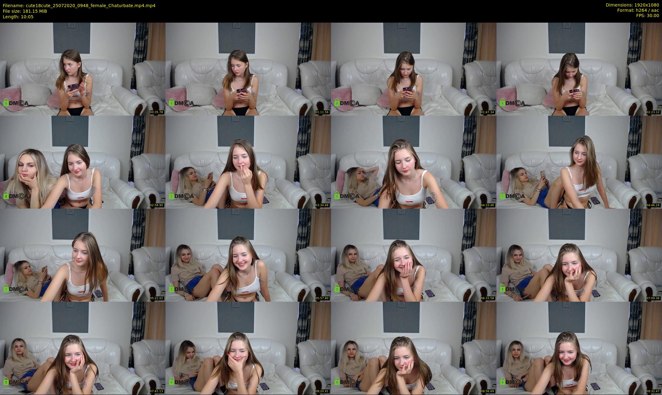 cute18cute — 11 minute Chaturbate female cam show recording, 1080p, Jul 25, 2020