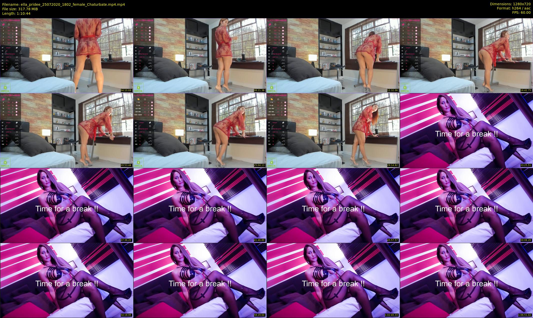 ella_pridee — 71 minute Chaturbate female cam show recording, 720p, Jul 25, 2020