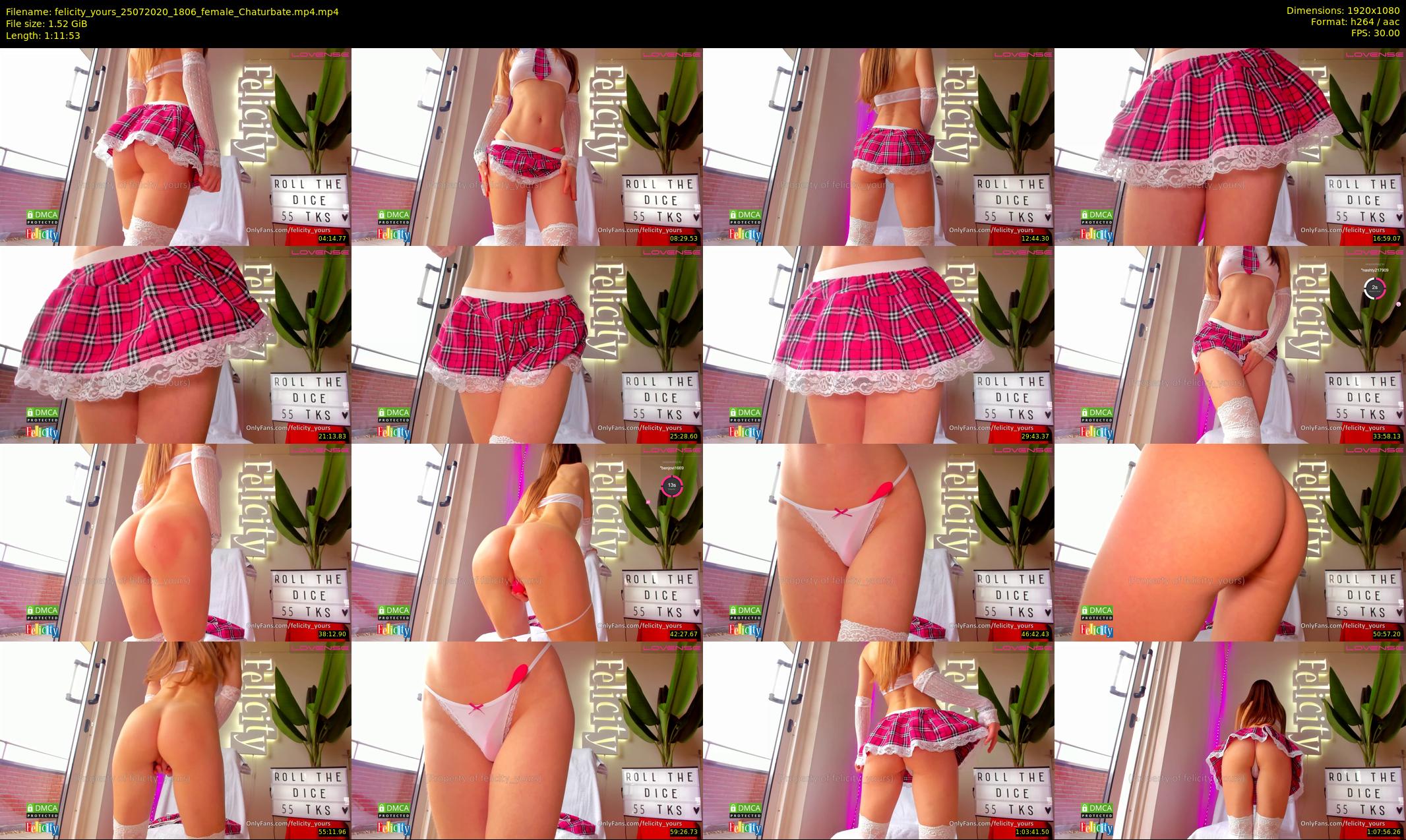 felicity_yours — 72 minute Chaturbate female cam show recording, 1080p, Jul 25, 2020