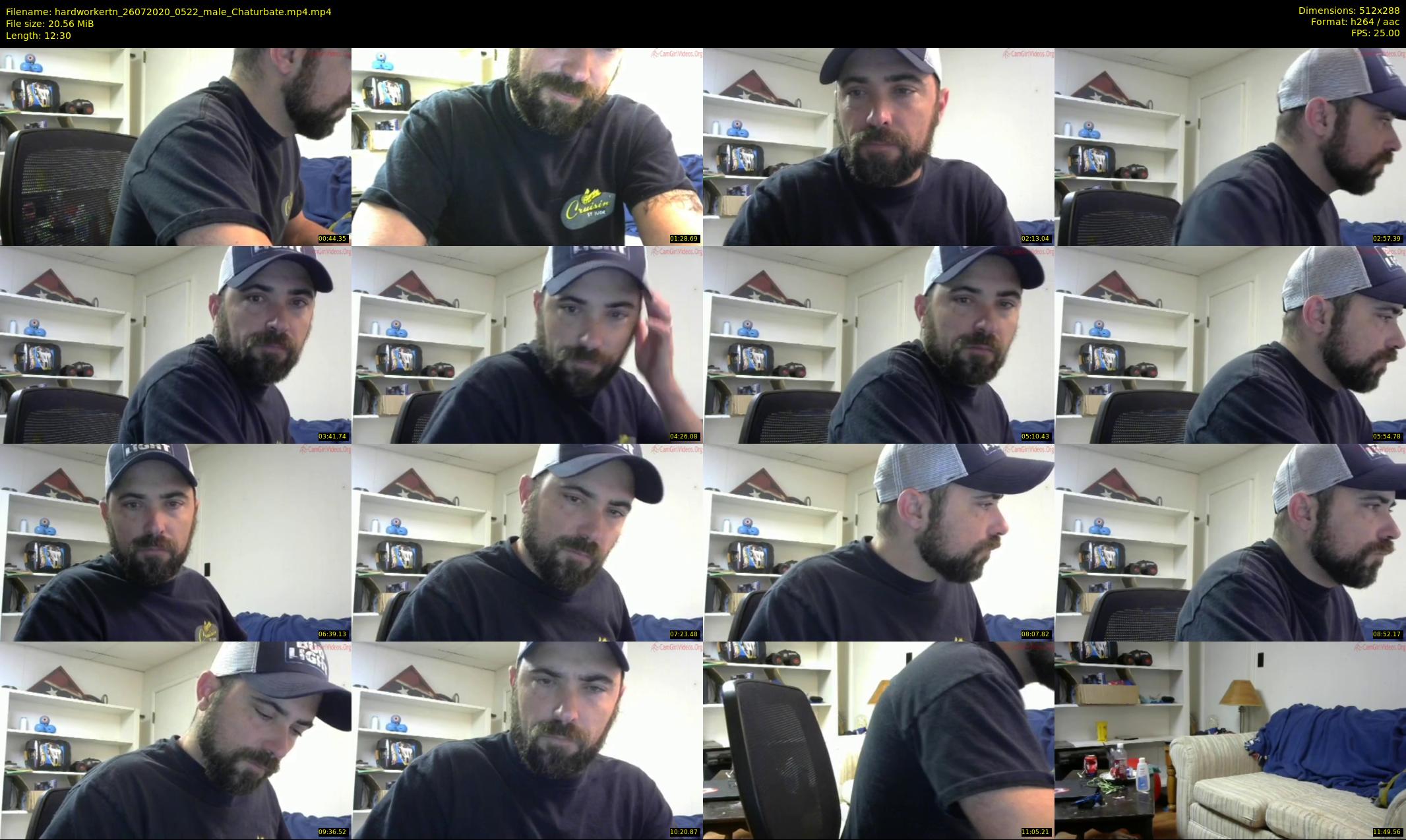 hardworkertn — 13 minute Chaturbate male cam show recording, SD, Jul 26, 2020