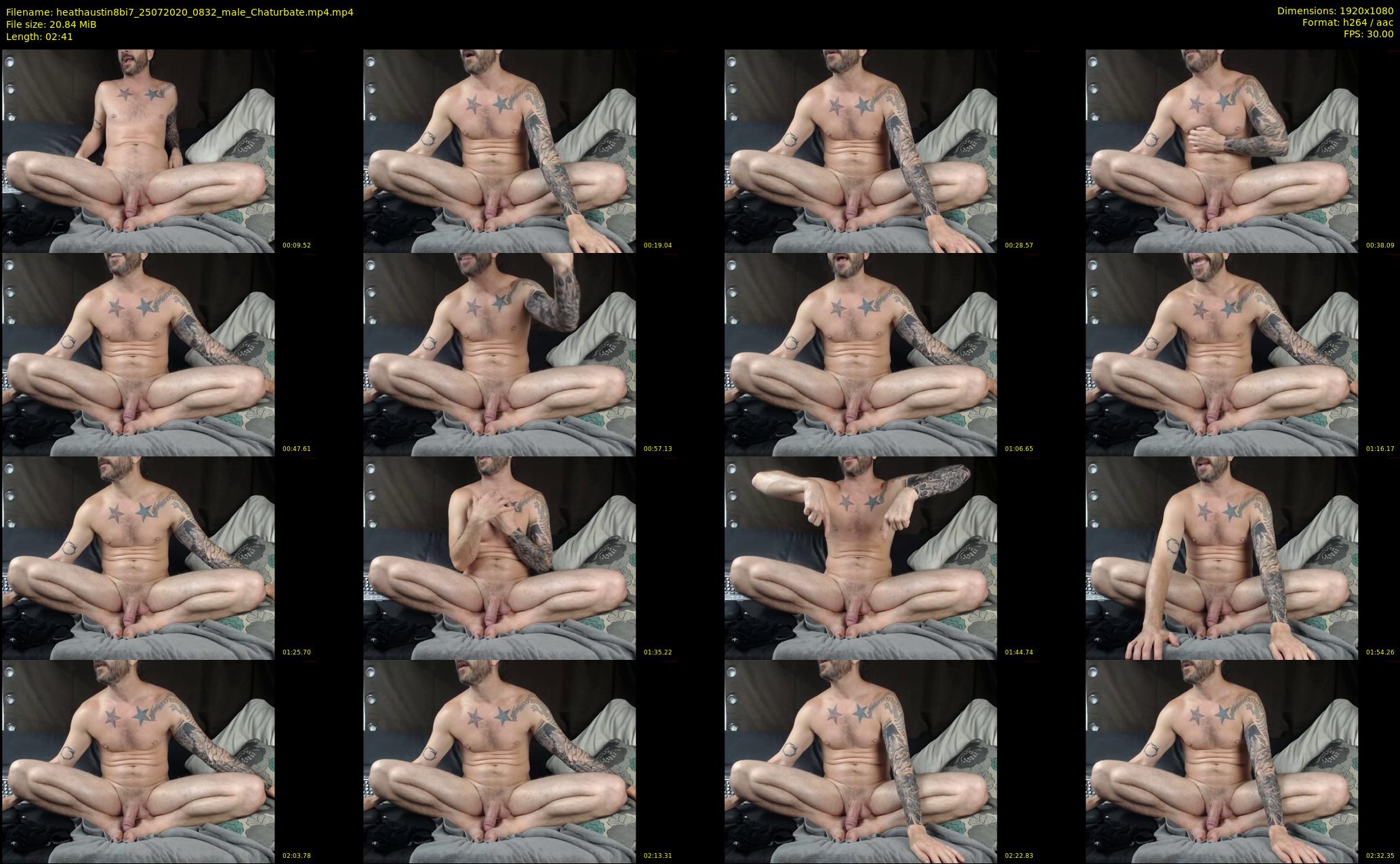 heathaustin8bi7 — 3 minute Chaturbate male cam show recording, 1080p, Jul 25, 2020