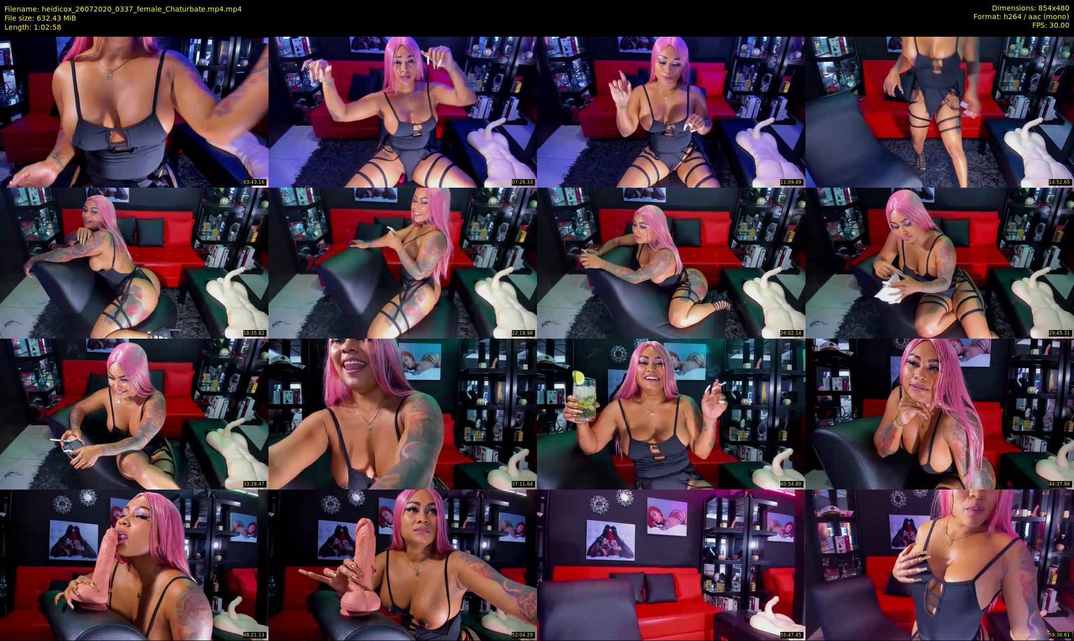 heidicox — 63 minute Chaturbate female cam show recording, 480p, Jul 26, 2020