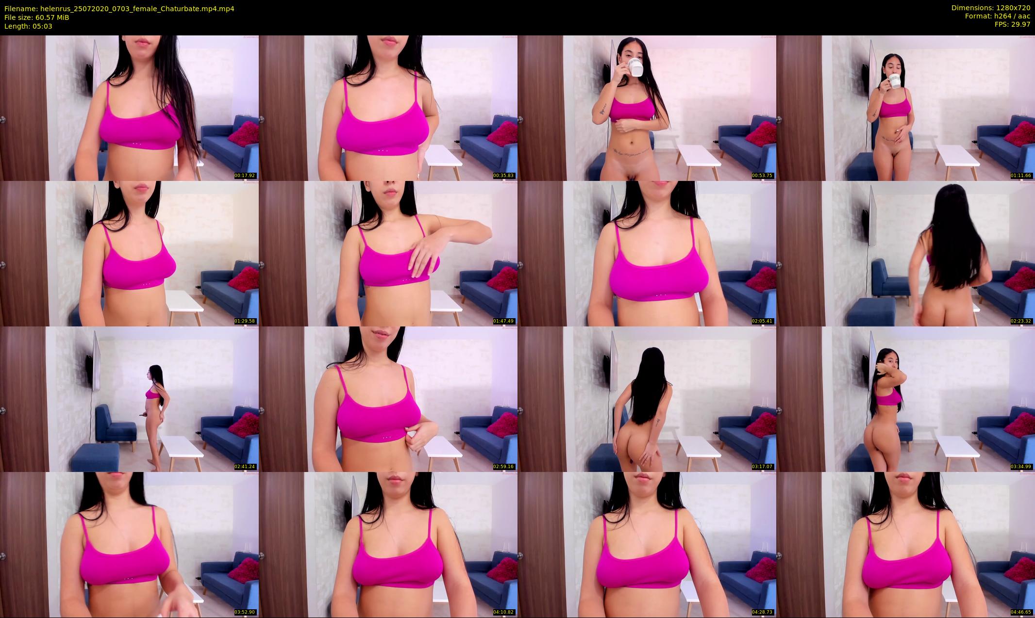 helenrus — 6 minute Chaturbate female cam show recording, 720p, Jul 25, 2020