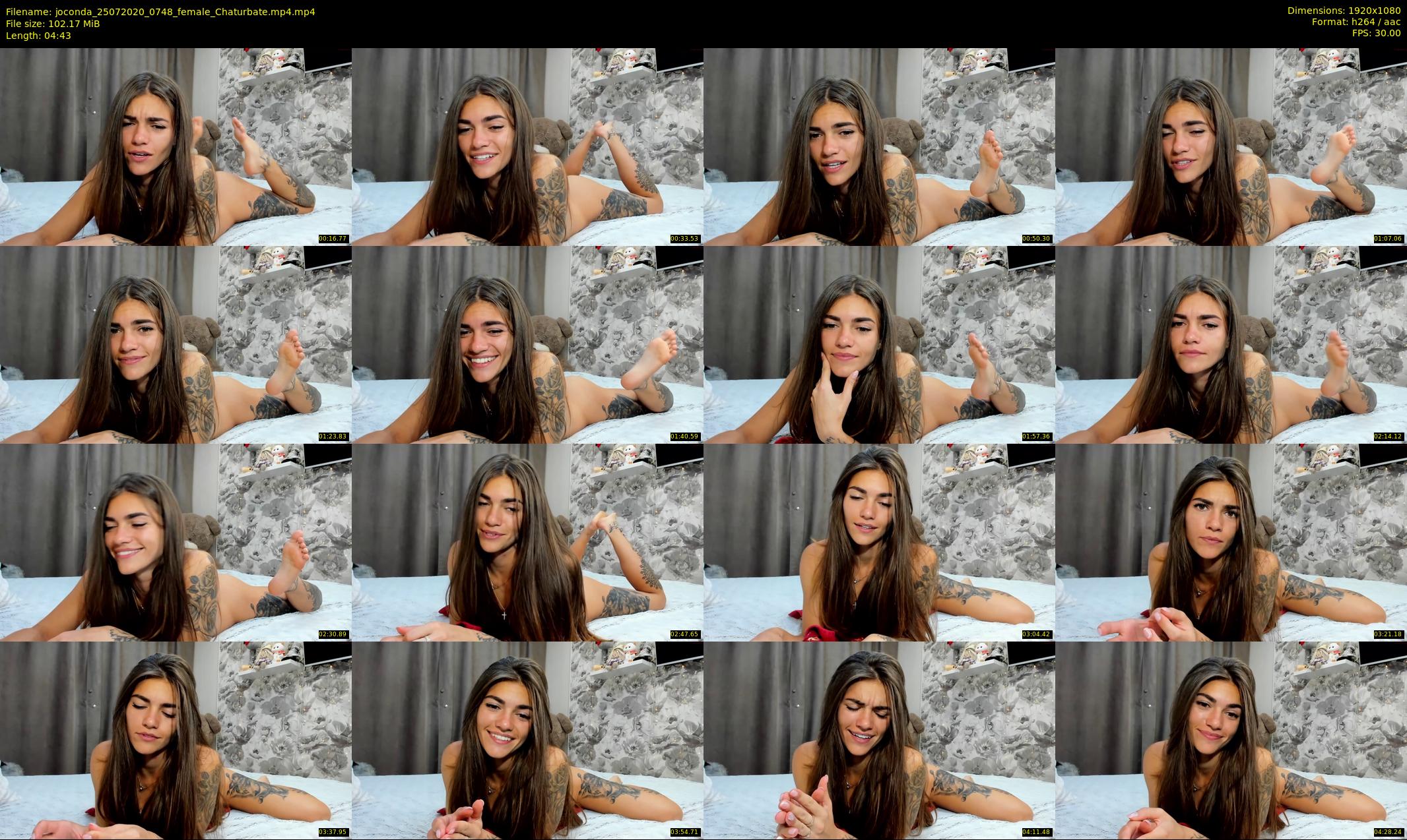 joconda — 5 minute Chaturbate female cam show recording, 1080p, Jul 25, 2020