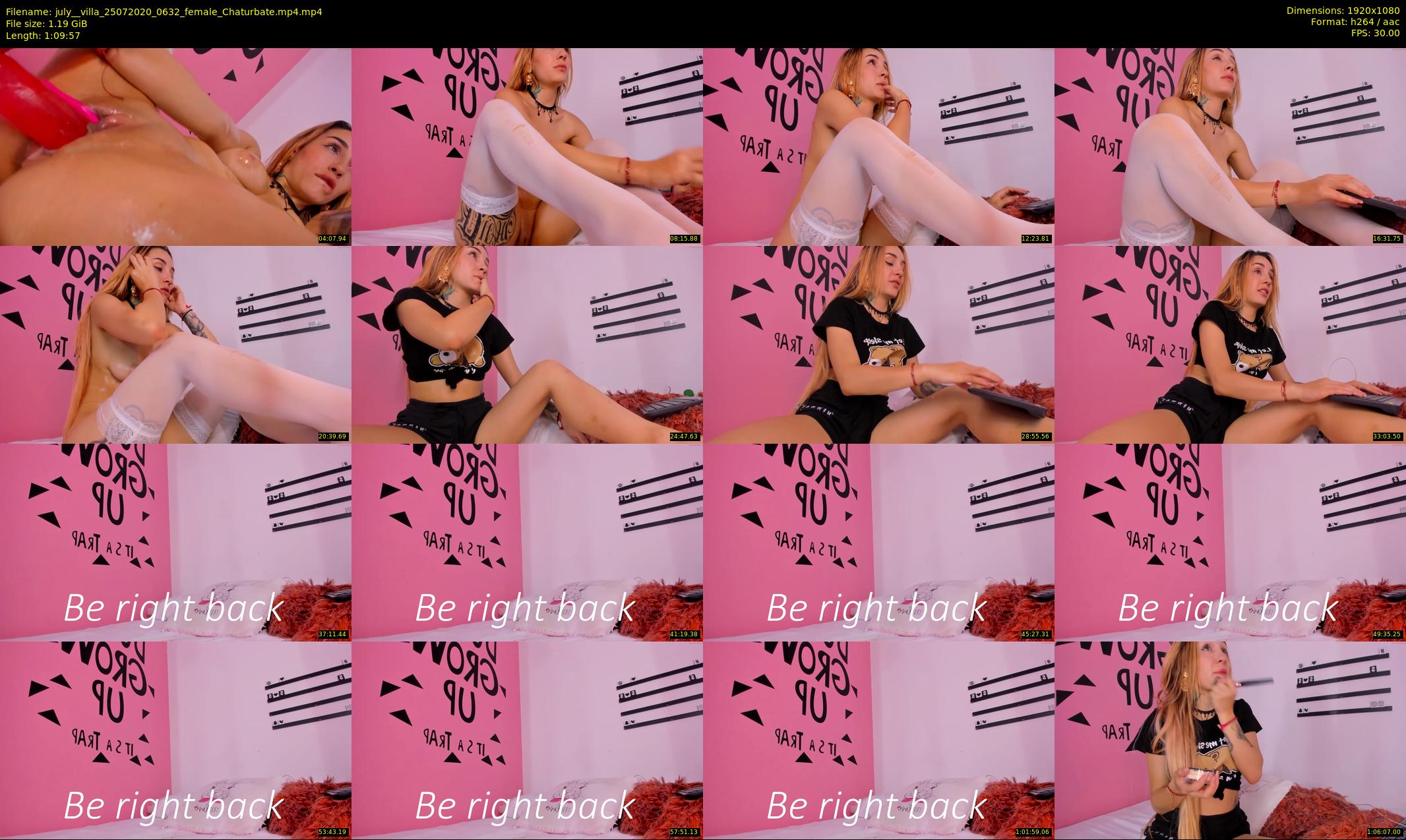 july__villa — 70 minute Chaturbate female cam show recording, 1080p, Jul 25, 2020