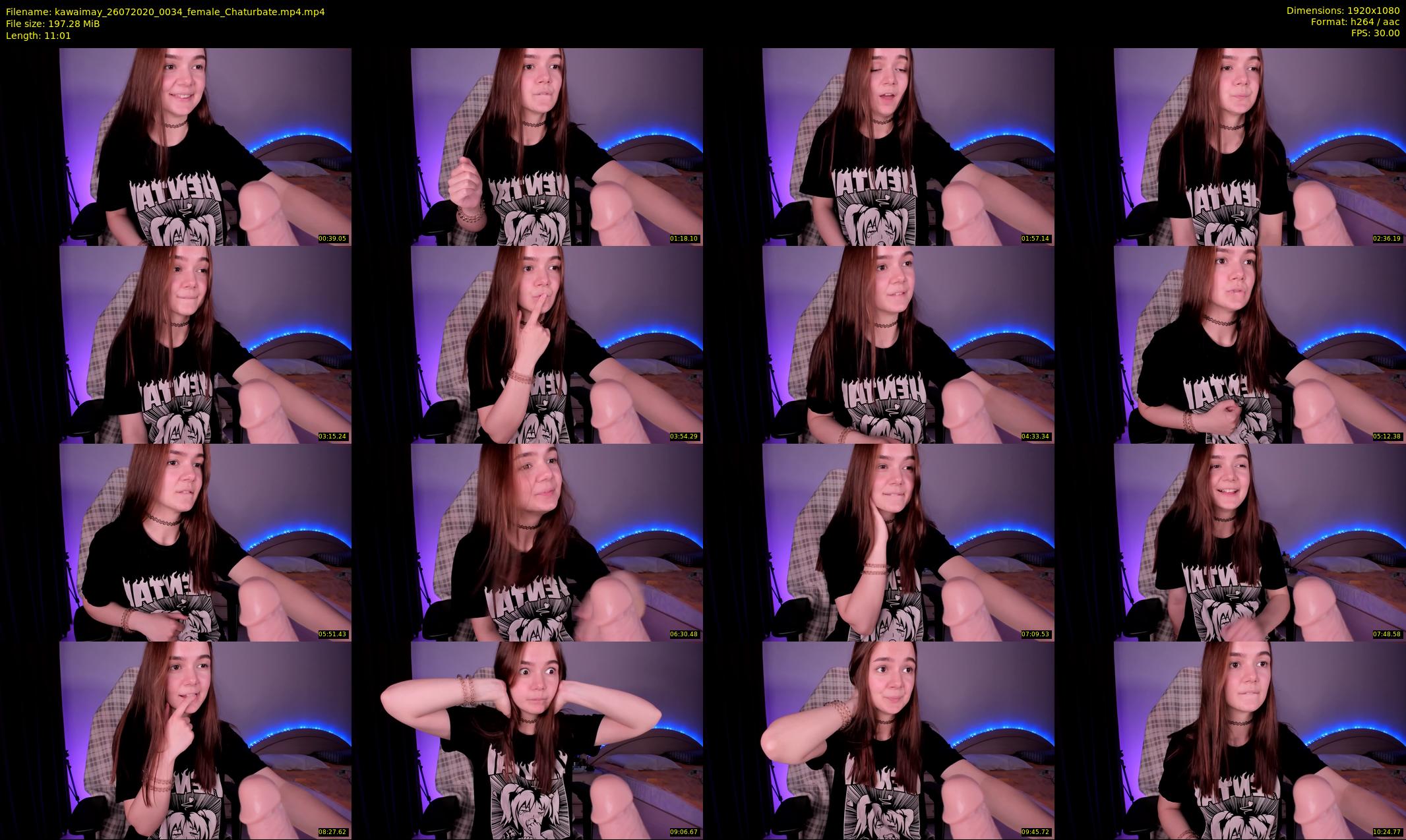 kawaimay — 12 minute Chaturbate female cam show recording, 1080p, Jul 26, 2020