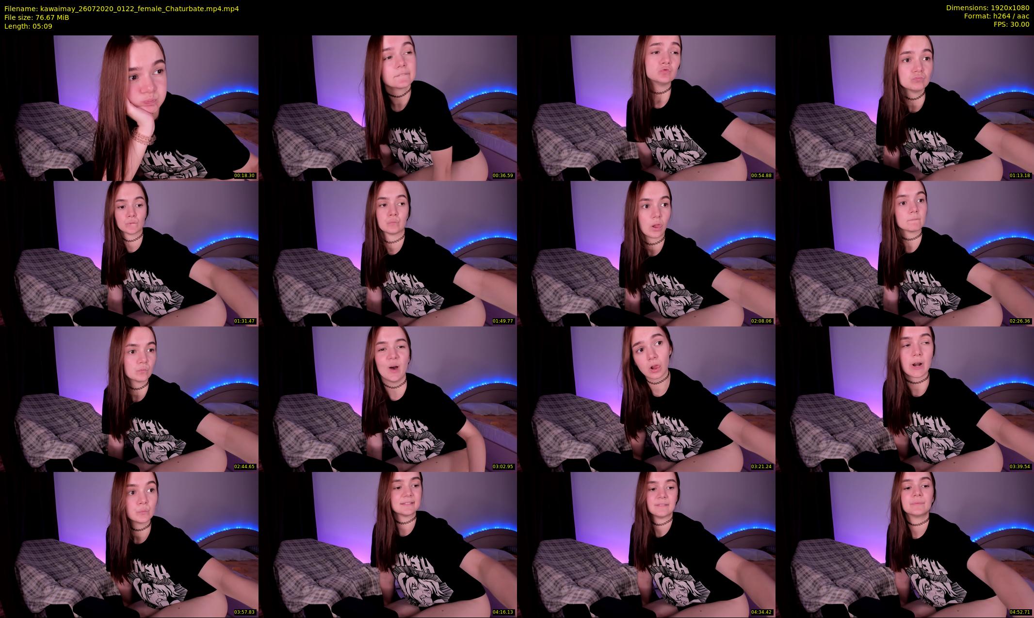 kawaimay — 6 minute Chaturbate female cam show recording, 1080p, Jul 26, 2020