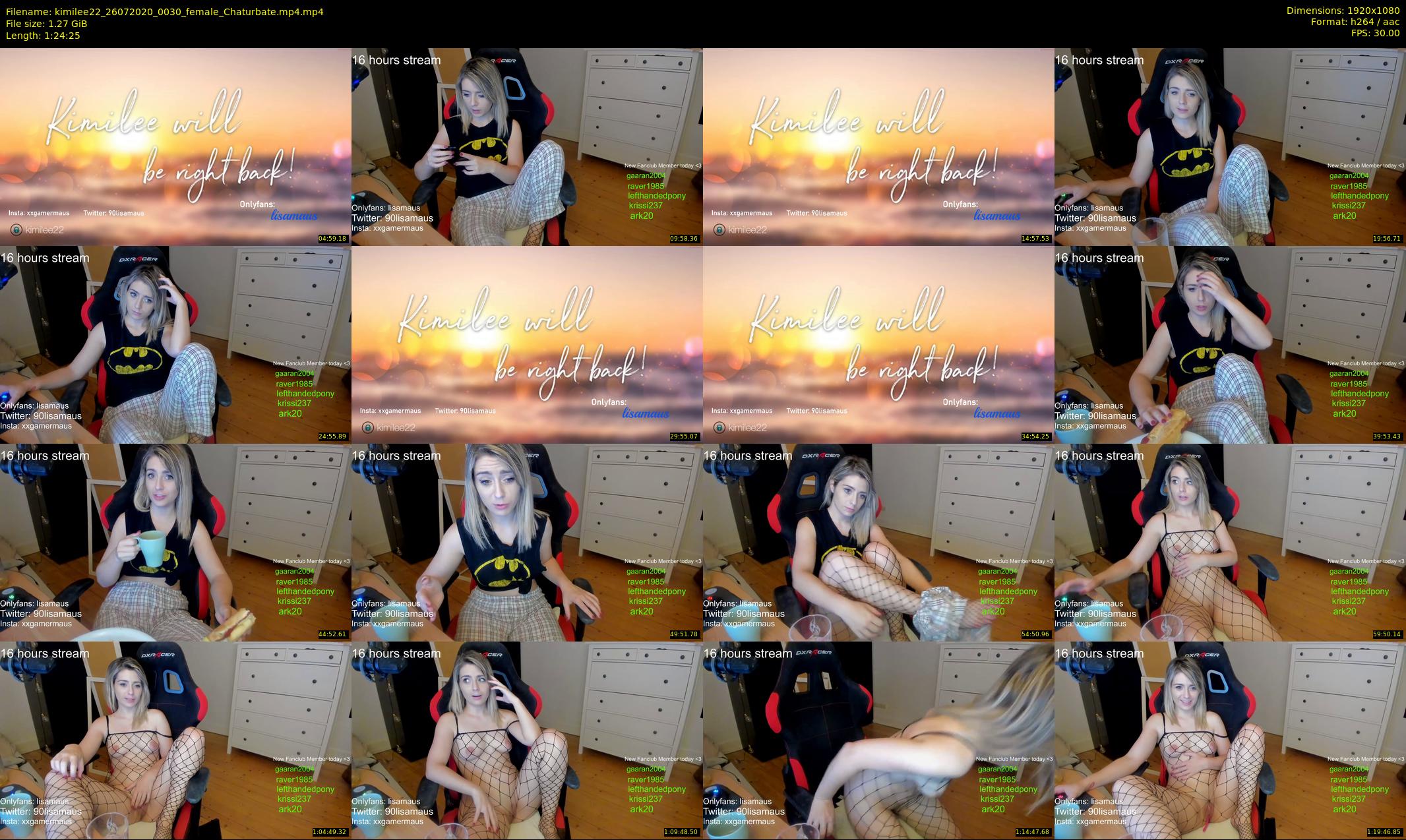 kimilee22 — 85 minute Chaturbate female cam show recording, 1080p, Jul 26, 2020