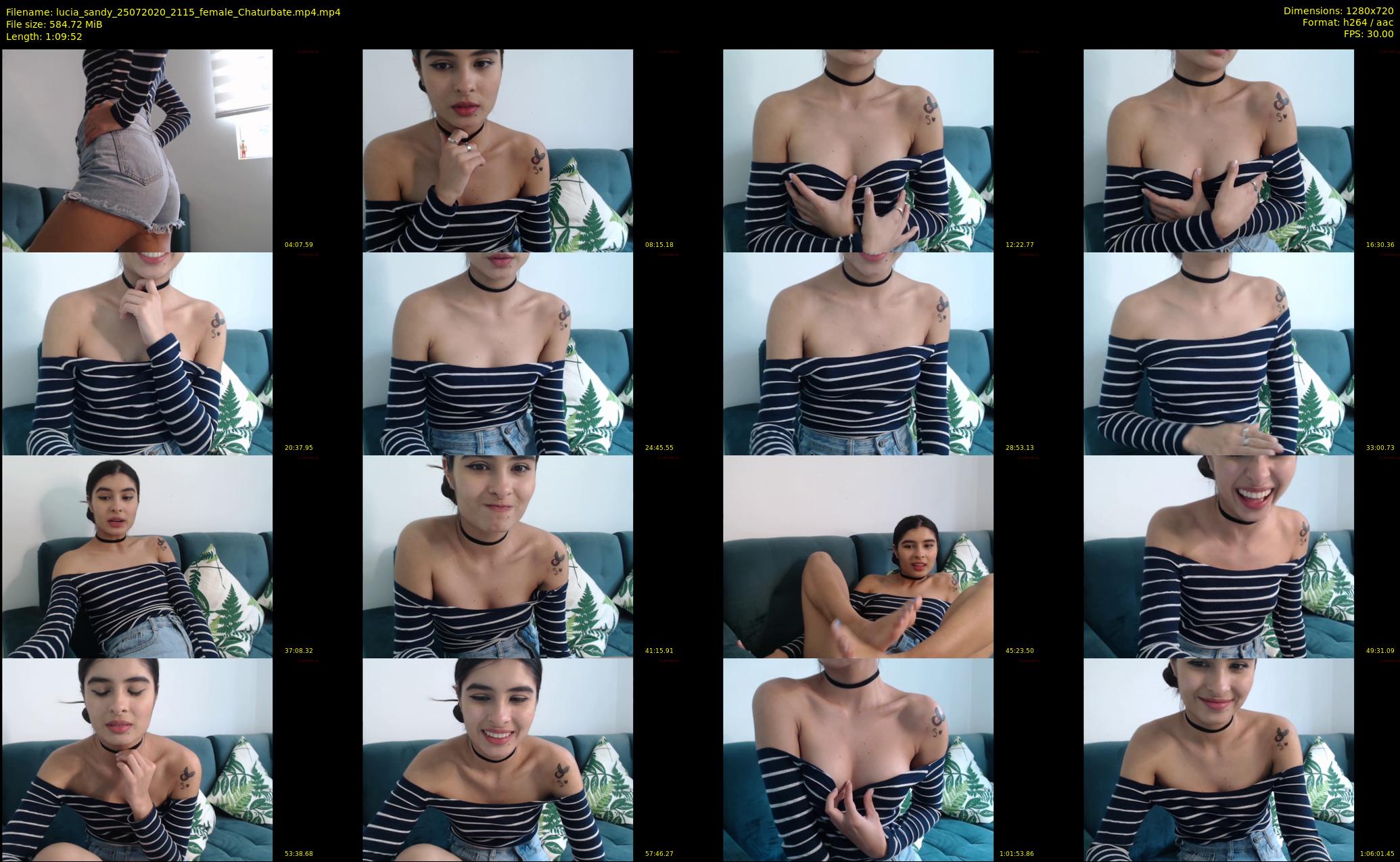 lucia_sandy — 70 minute Chaturbate female cam show recording, 720p, Jul 25, 2020