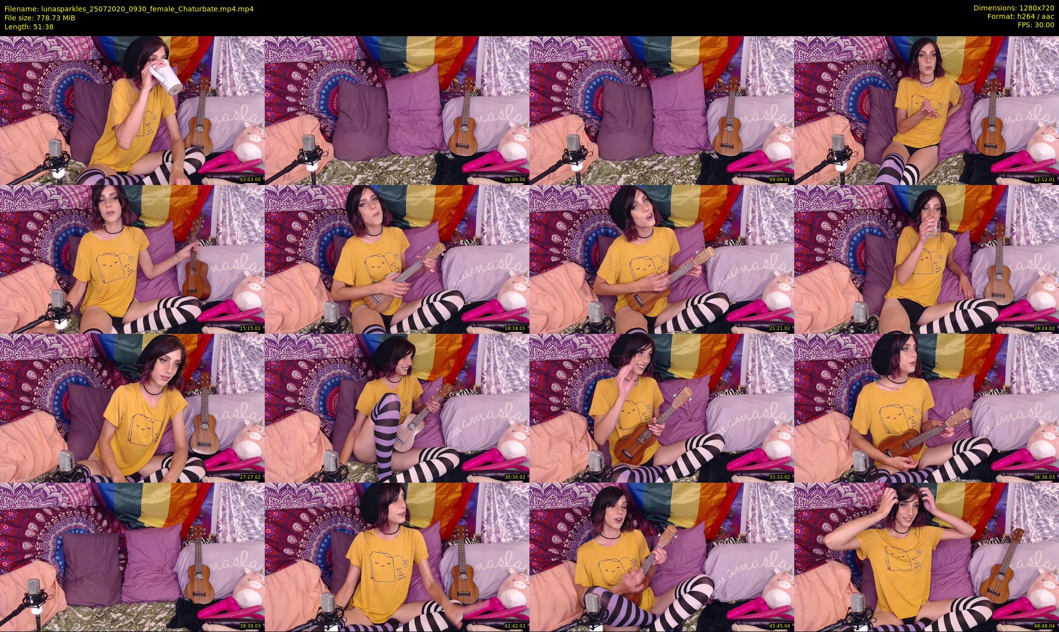 lunasparkles — 52 minute Chaturbate female cam show recording, 720p, Jul 25, 2020