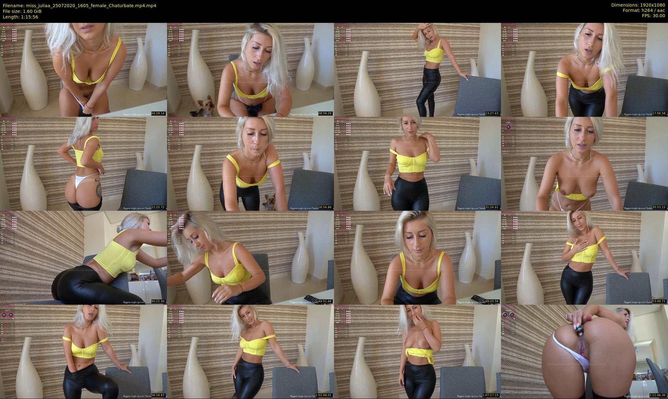miss_juliaa — 76 minute Chaturbate female cam show recording, 1080p, Jul 25, 2020