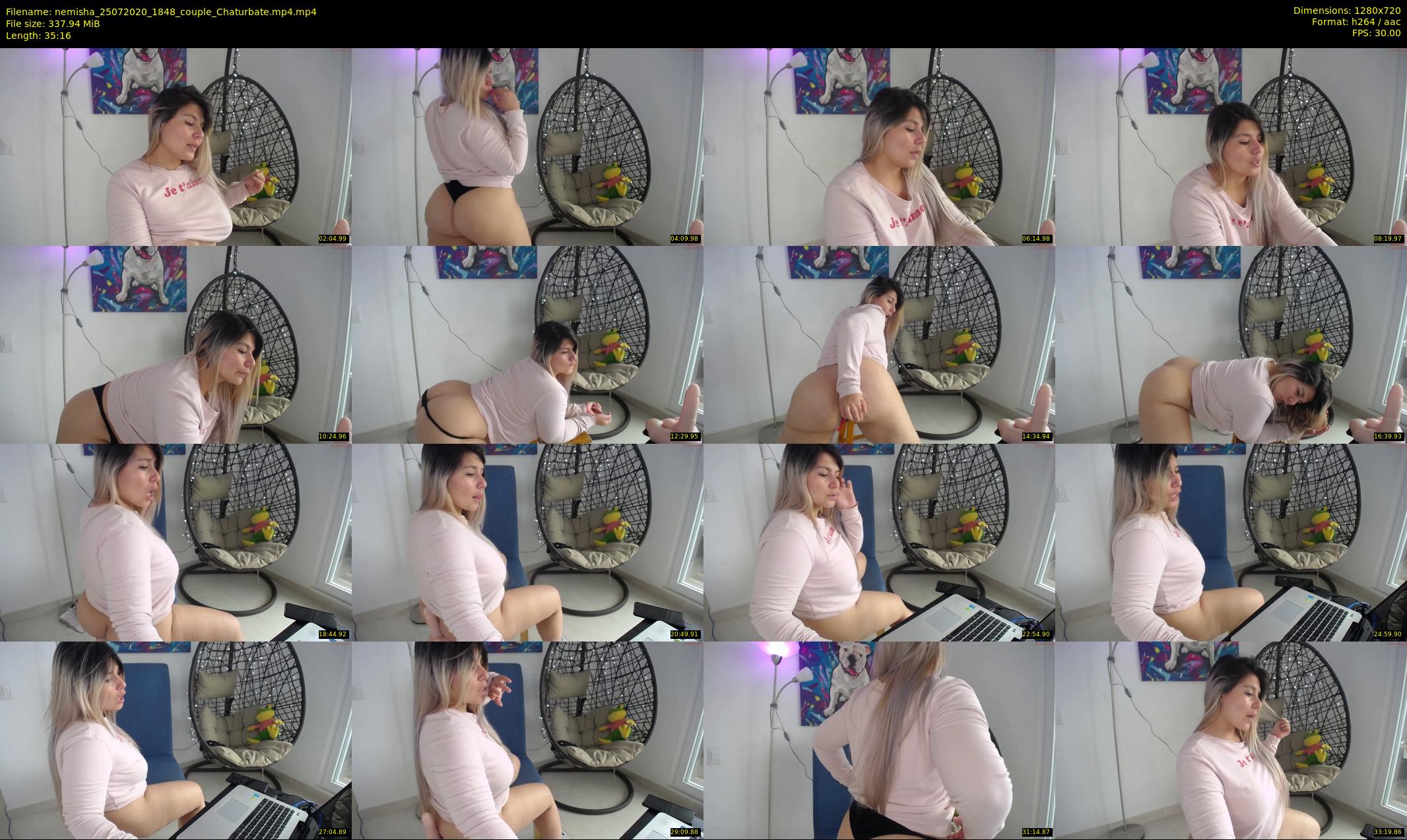 nemisha — 36 minute Chaturbate female cam show recording, 720p, Jul 25, 2020