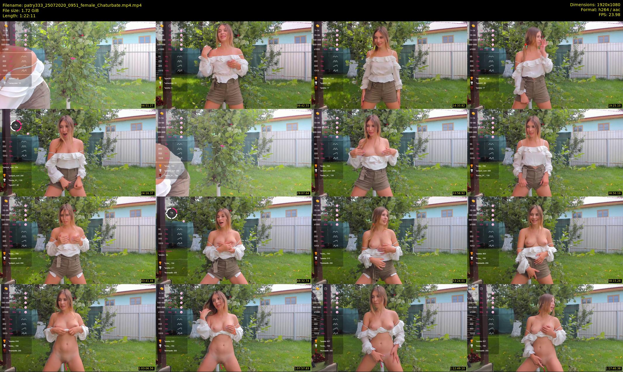 patry333 — 83 minute Chaturbate female cam show recording, 1080p, Jul 25, 2020
