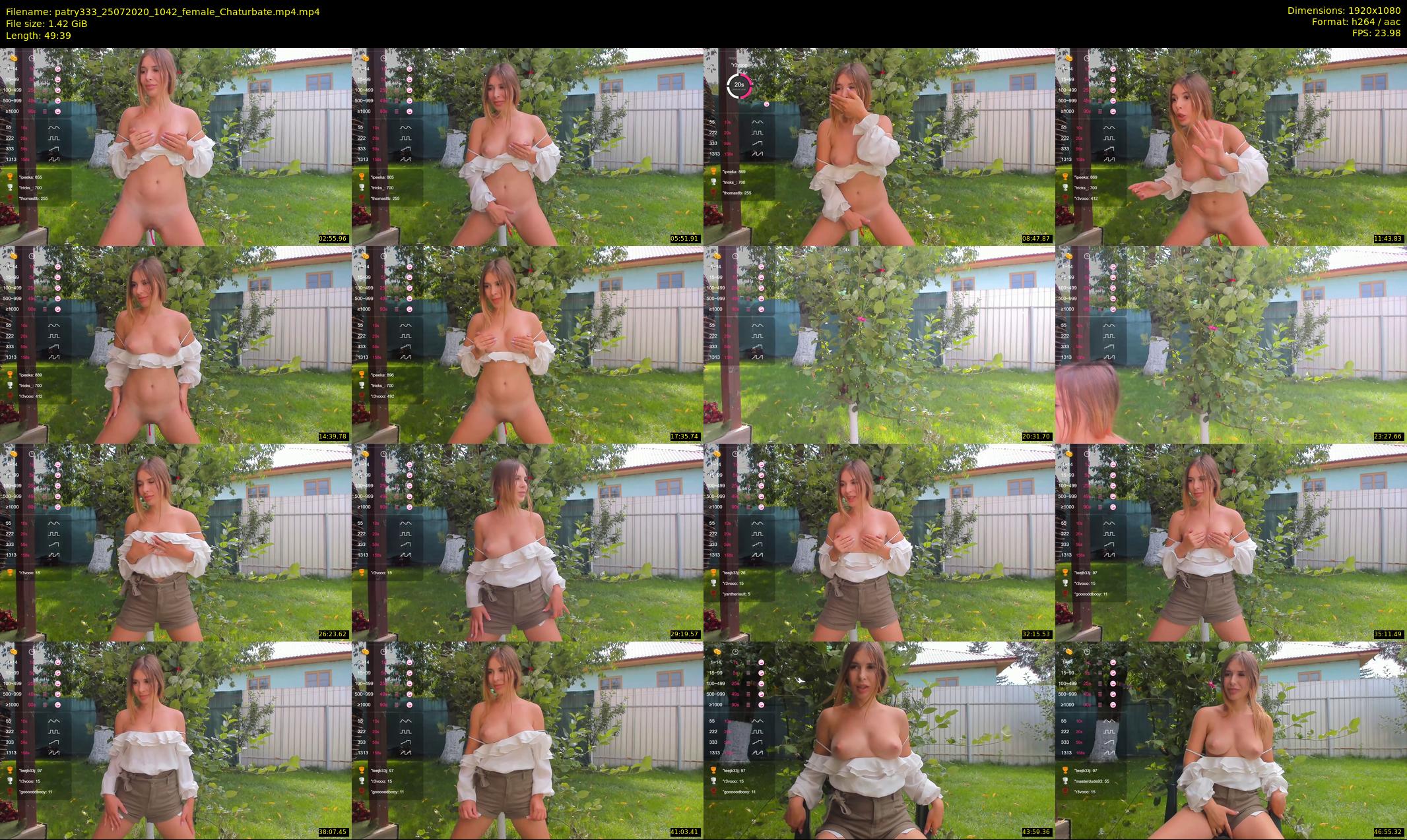 patry333 — 50 minute Chaturbate female cam show recording, 1080p, Jul 25, 2020