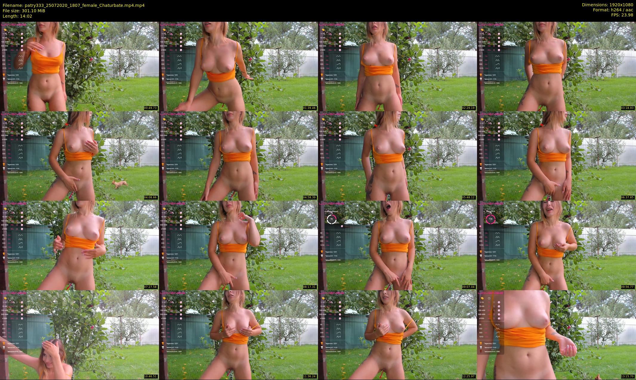patry333 — 15 minute Chaturbate female cam show recording, 1080p, Jul 25, 2020